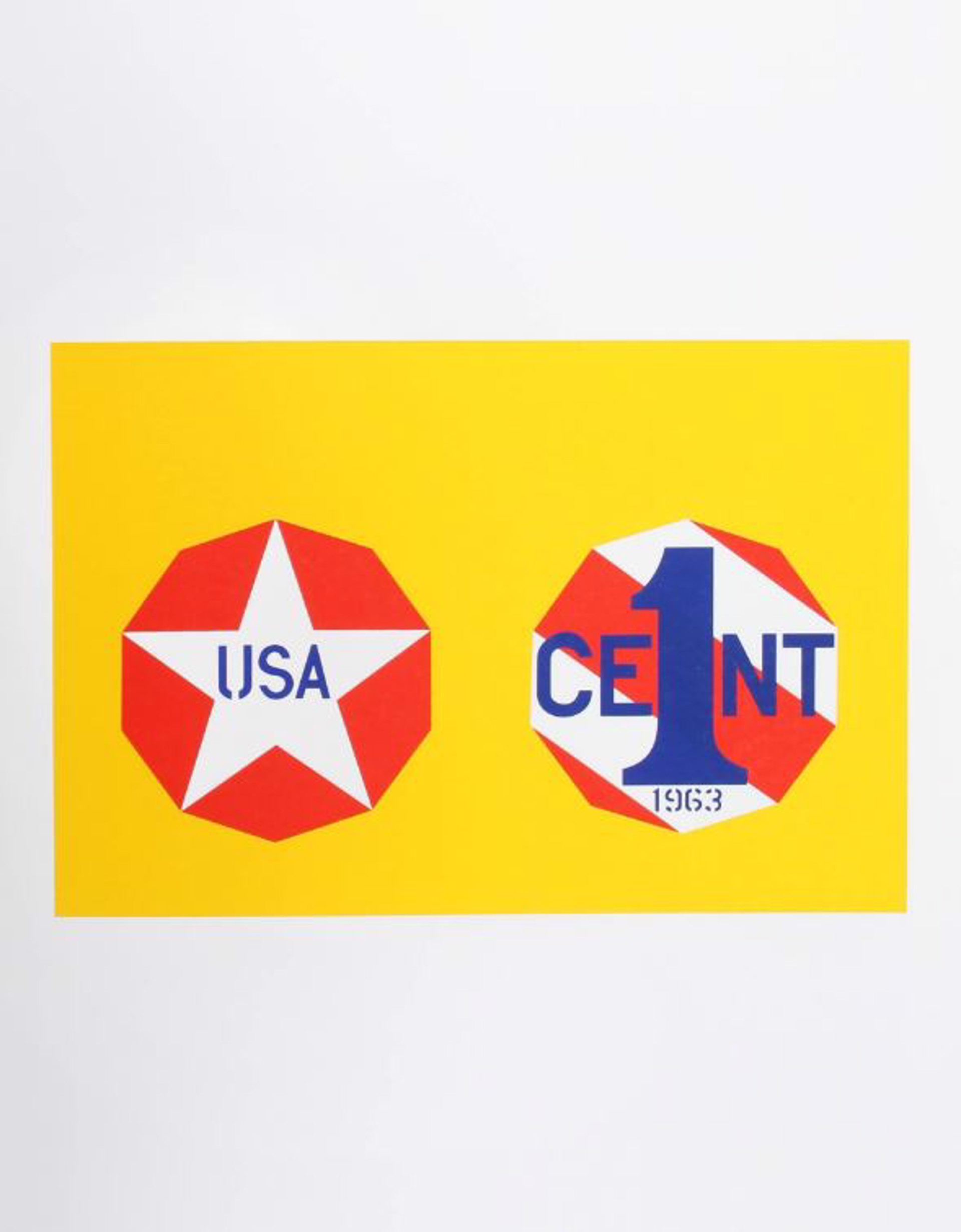The New Glory Penny from The American Dream Portfolio by Robert Indiana
