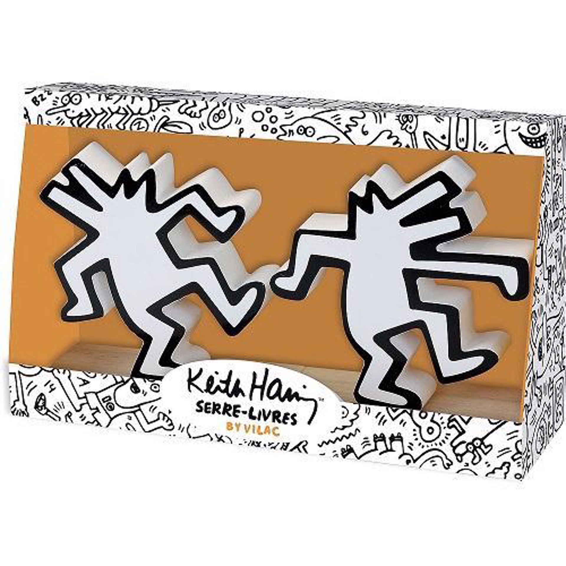 Keith Haring Bookends by Keith Haring