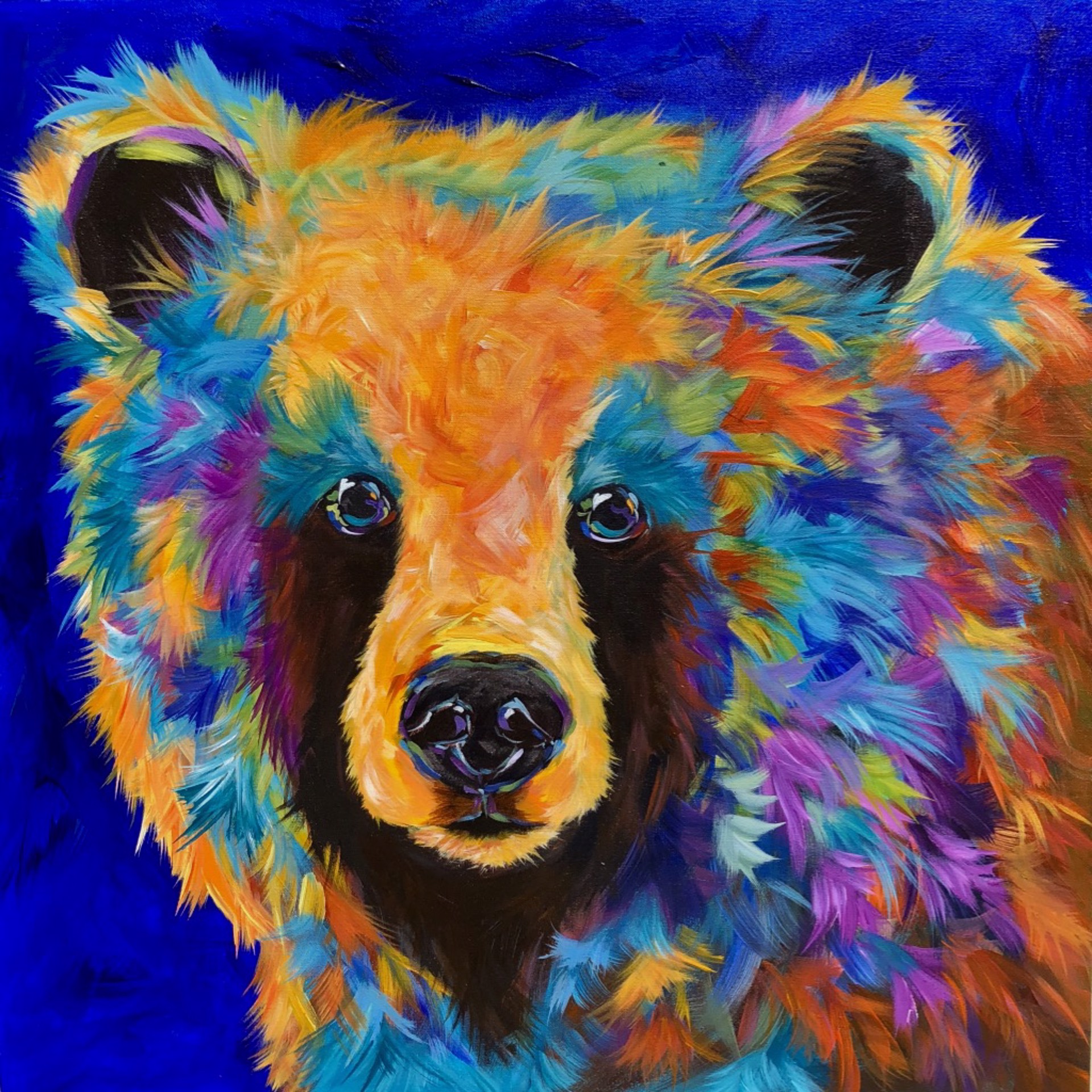 Bear of Blues (SOLD) by LINDA ISRAEL