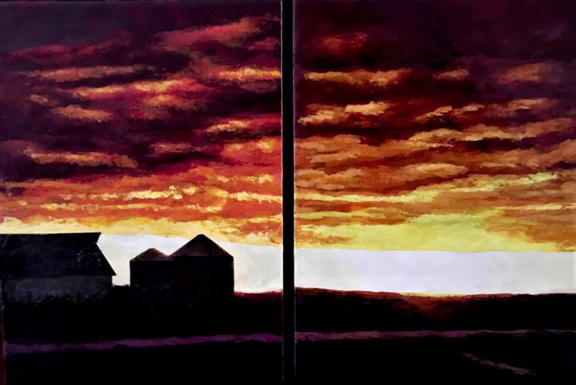 Midwest Morning  Diptych by Bob Fesser