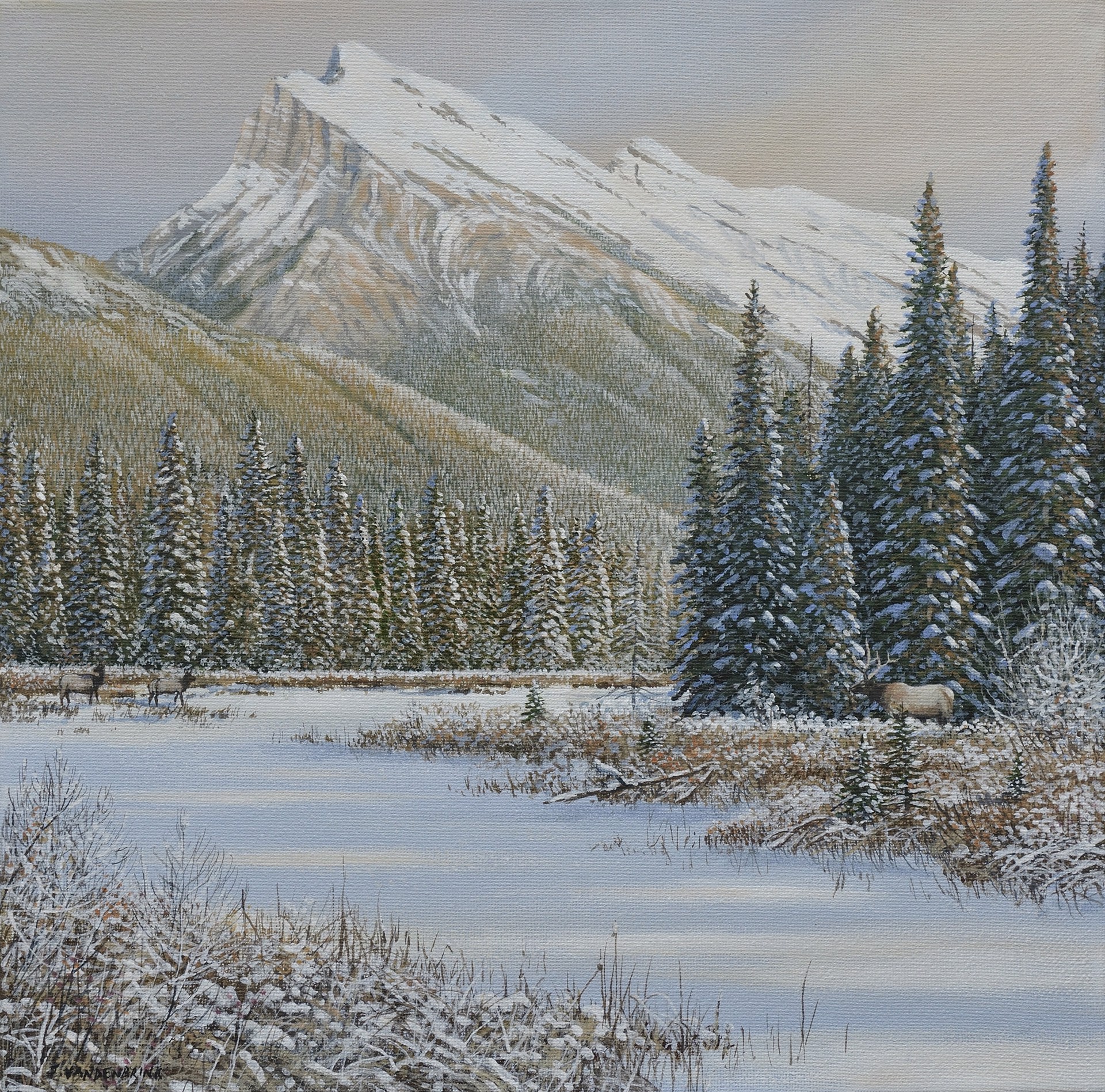 After the Snow (Mount Rundle, Banff) by Jake Vandenbrink