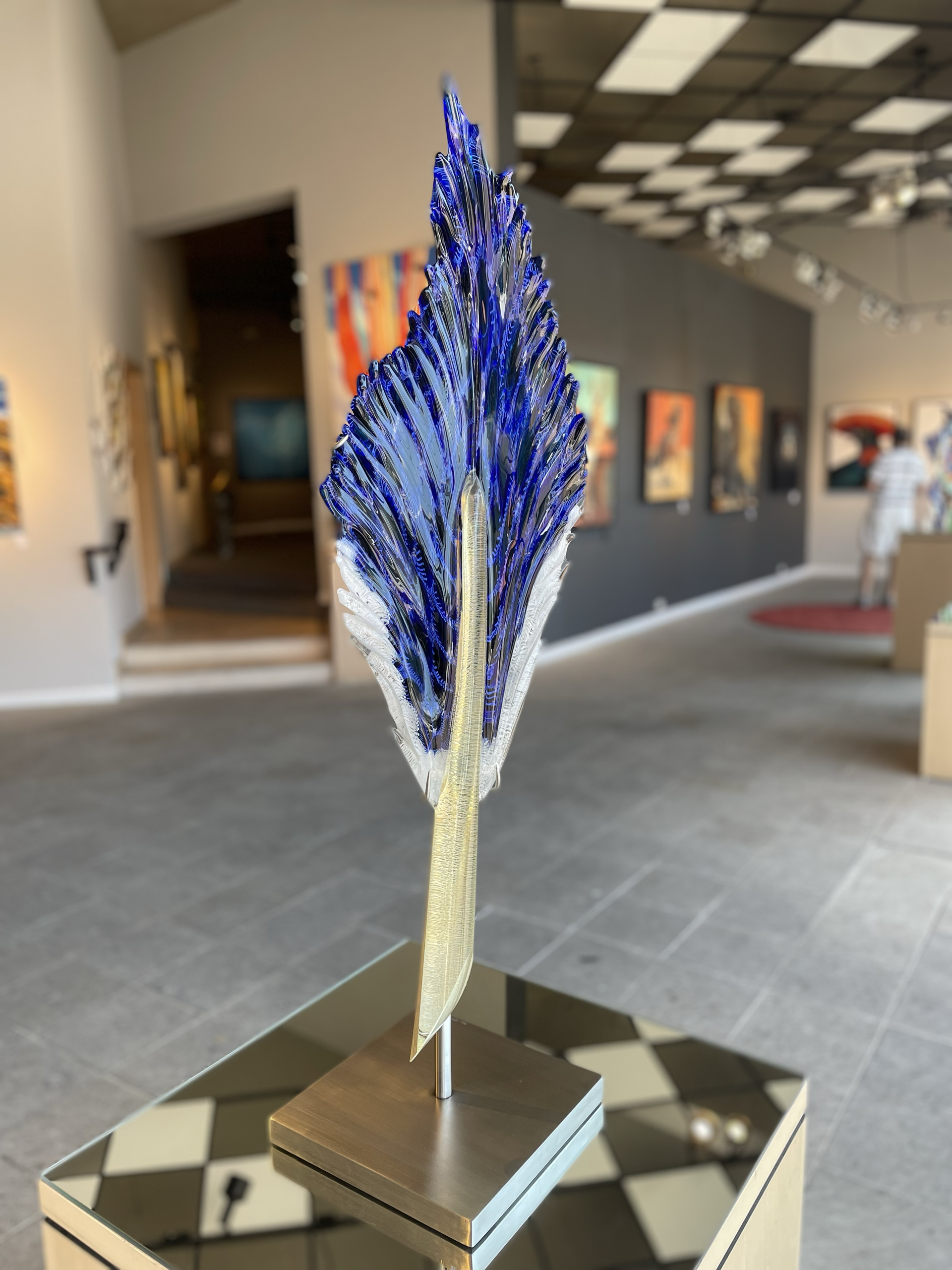 Peacock Standing Feather by Nic McGuire