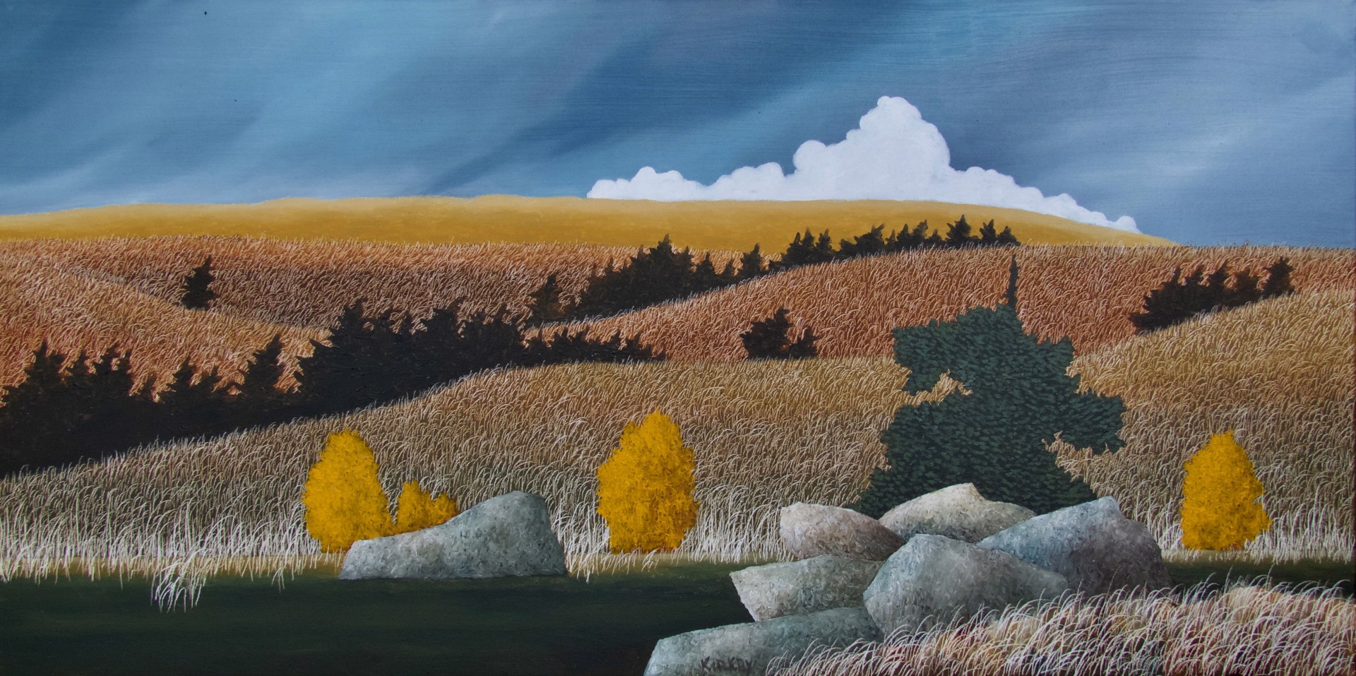 Autumn In The Grasslands VII by KEN KIRKBY