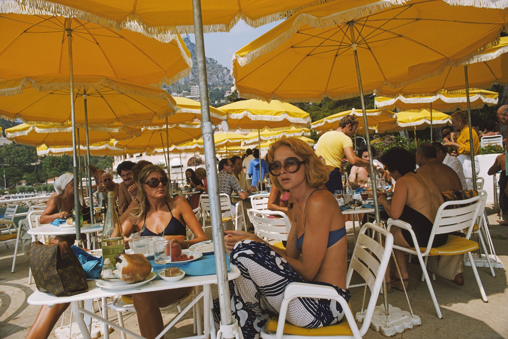 Cafe In Monte Carlo by Slim Aarons