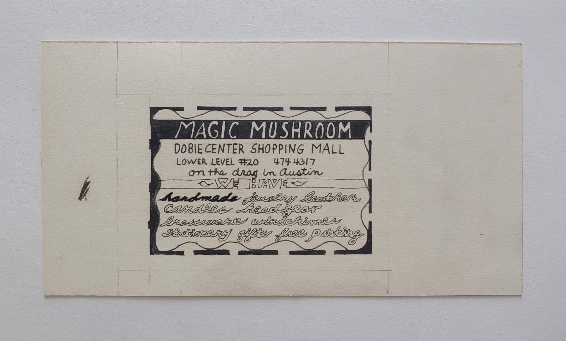 Magic Mushroom Card - Drawing by David Amdur