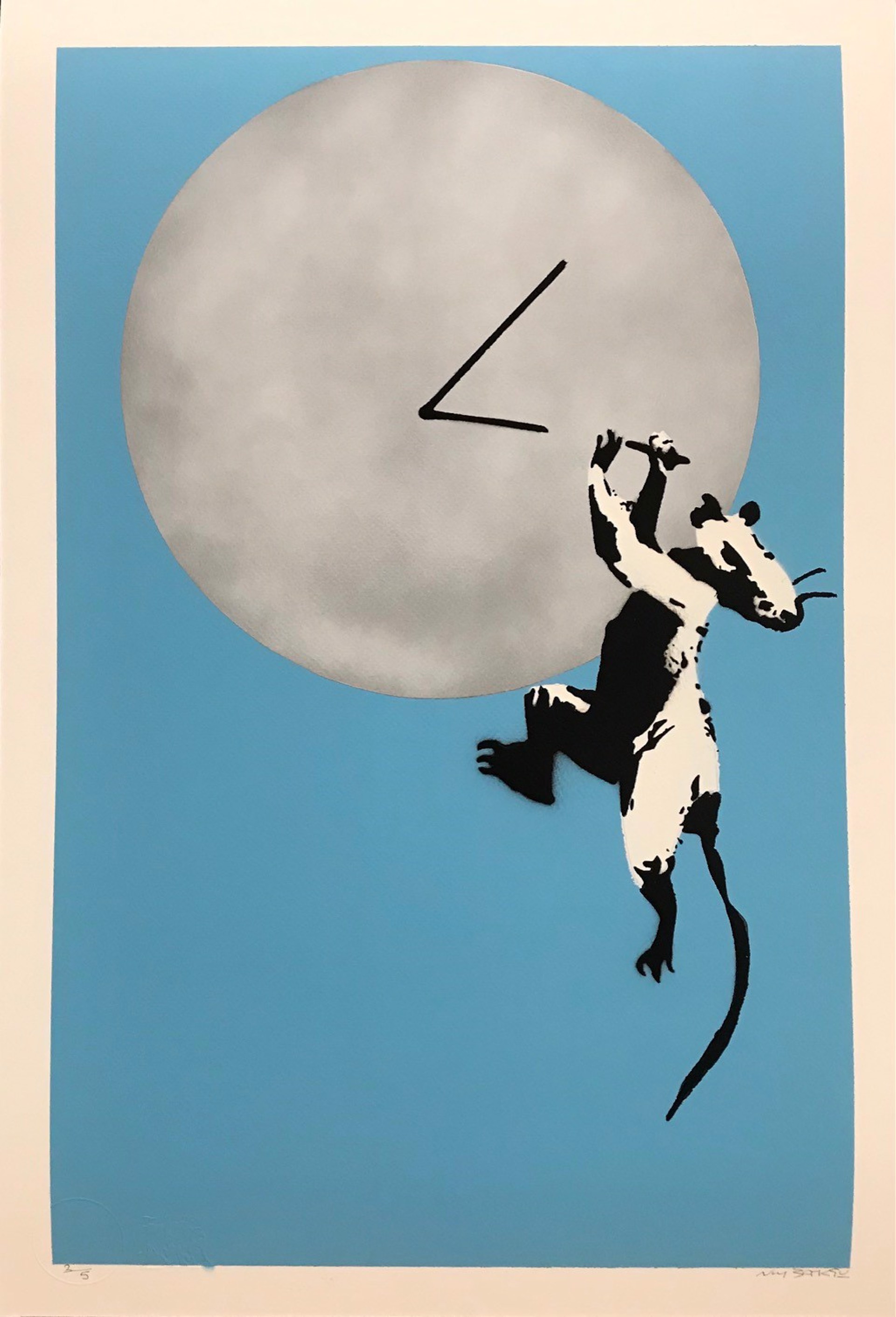 Clock Rat (2/5) by Not Banksy