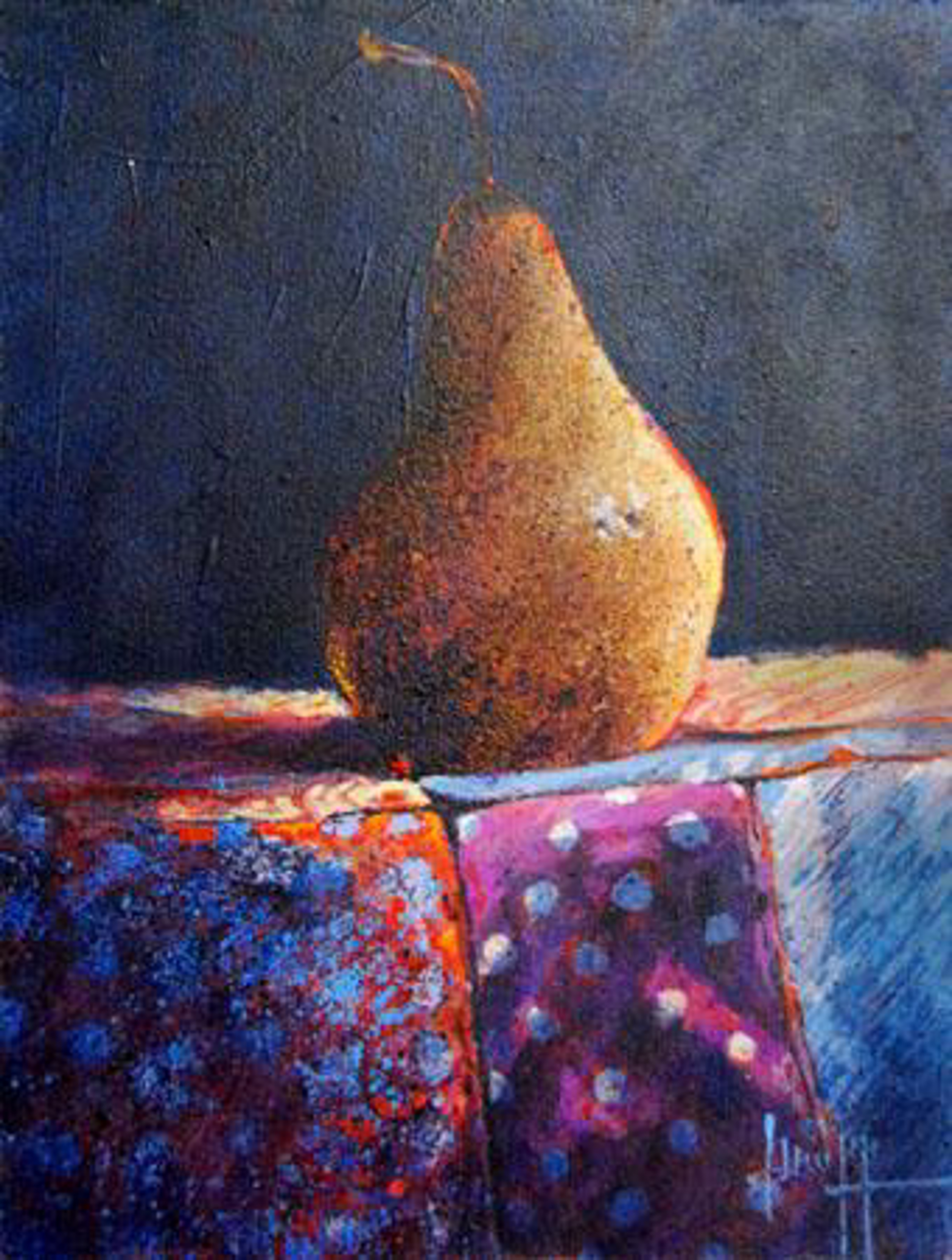 Polka Dot Pear by Judy Greff