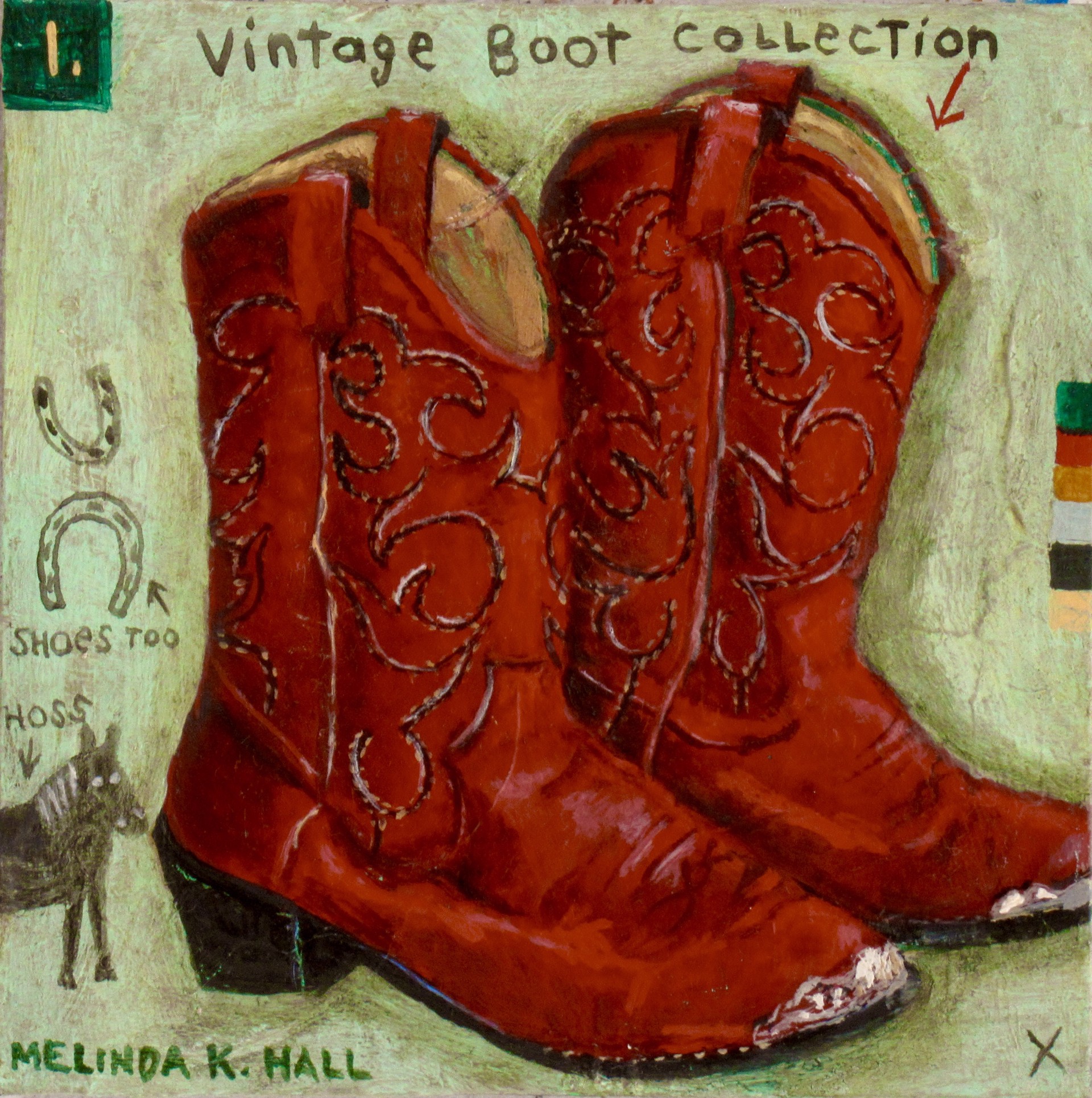 Vintage Boot Collection #1 by Melinda K. Hall