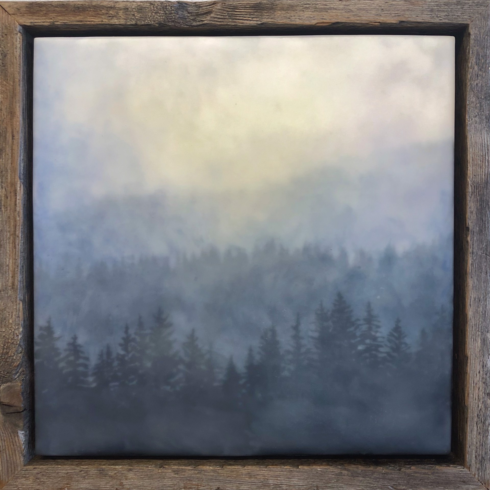 A Contemporary Encaustic Study Of Pine Trees  By Bridgette Meinhold