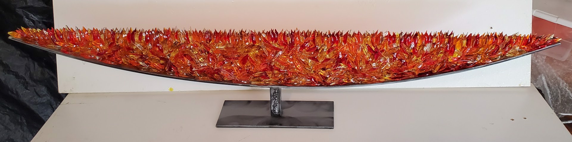 Red/Orange Boat by Reza Pishgahi