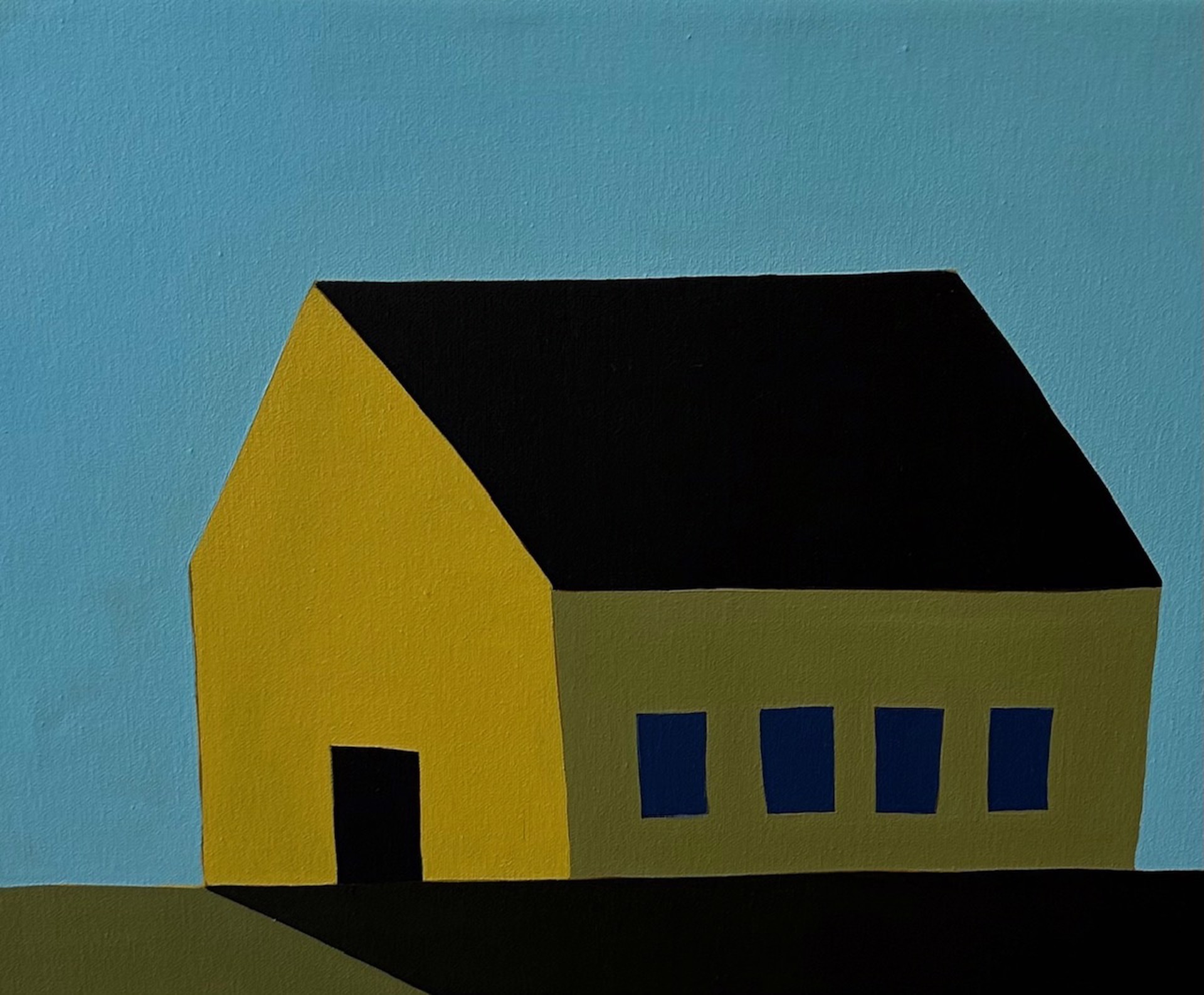 Four Dark Blue Windows by Sage Tucker-Ketcham