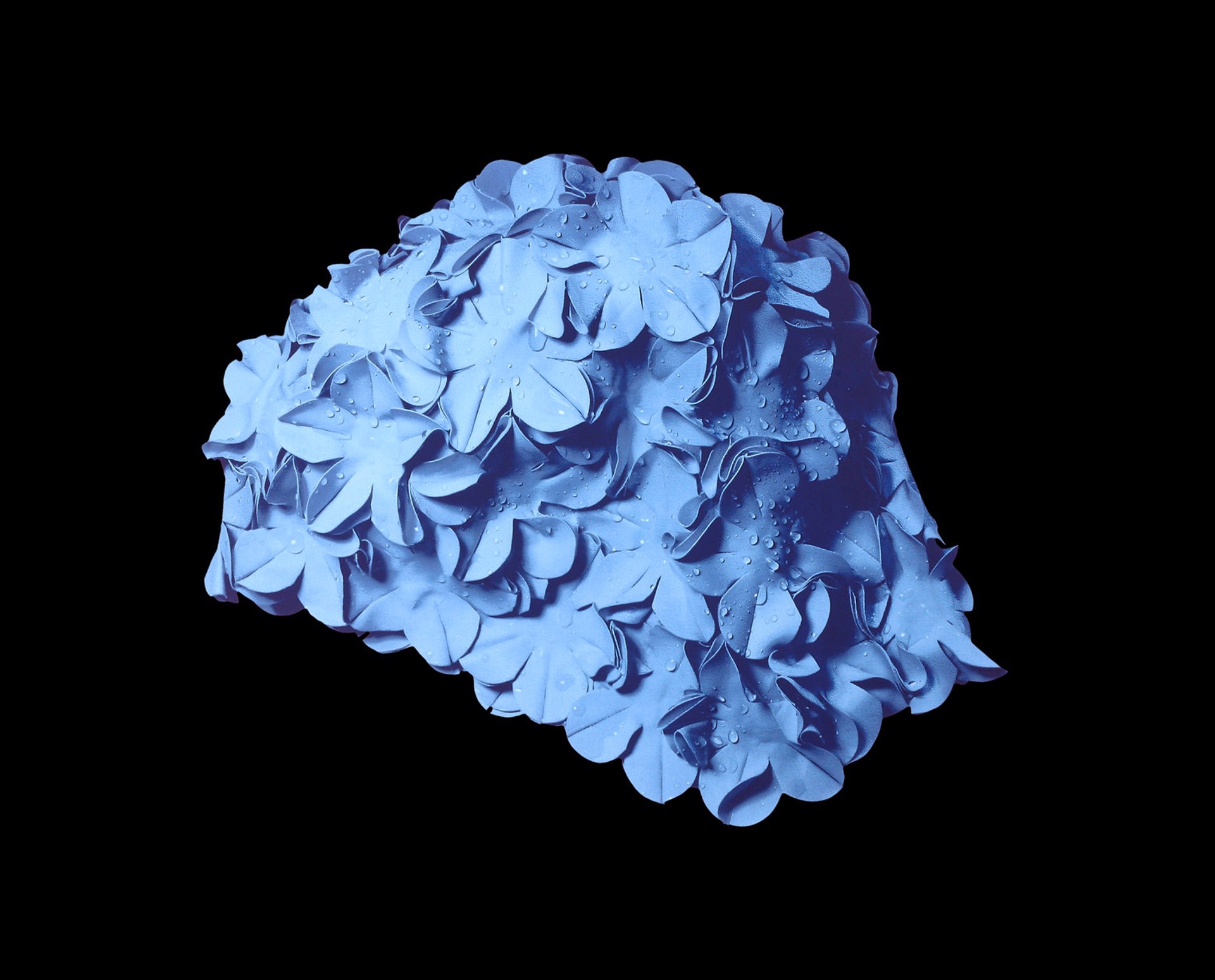 Blue Bathing Cap by Carole Feuerman