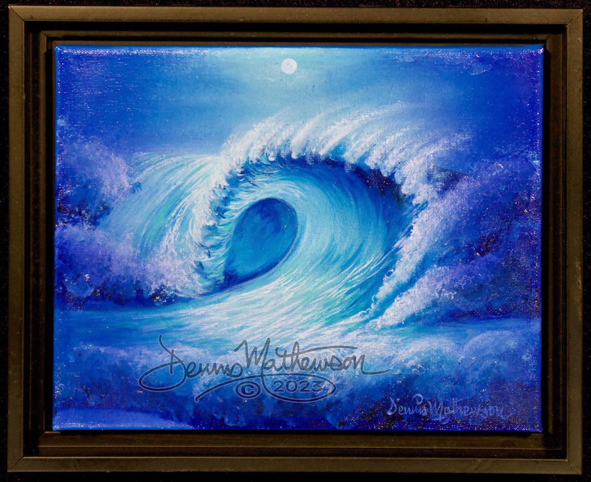 Moonlit Swell by Dennis Mathewson