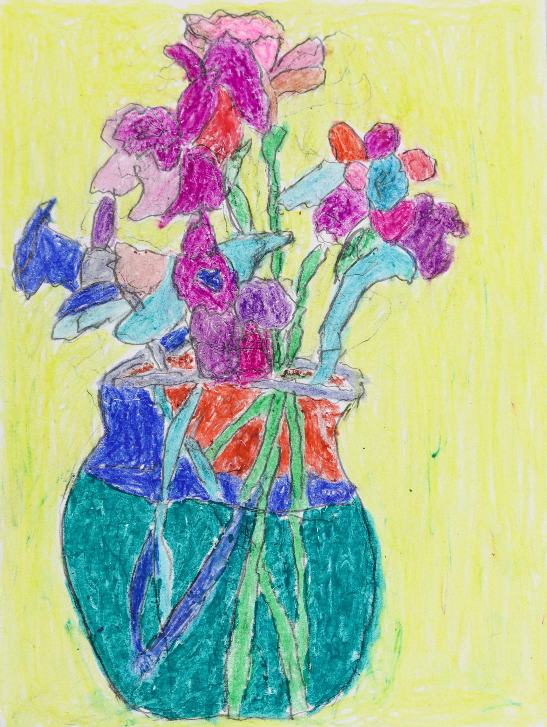 Flowers in a Vase by Paul Lewis