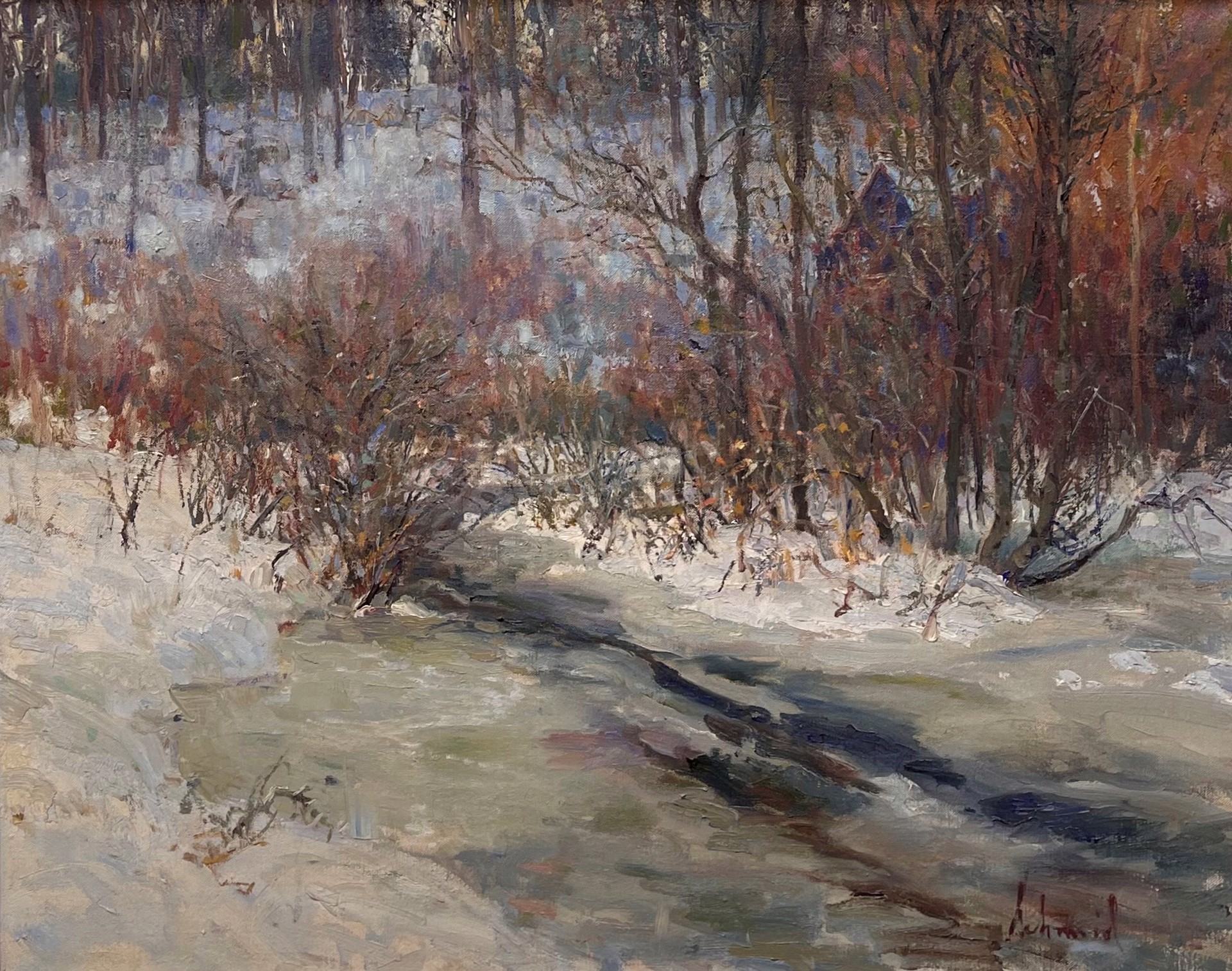 Frozen Brook by Richard Schmid