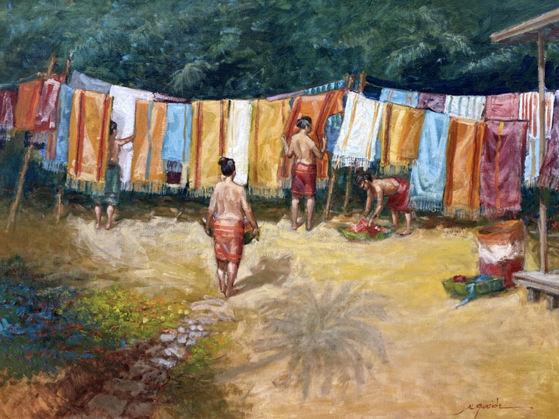 Laundry Day by A. LaMoyne Garside