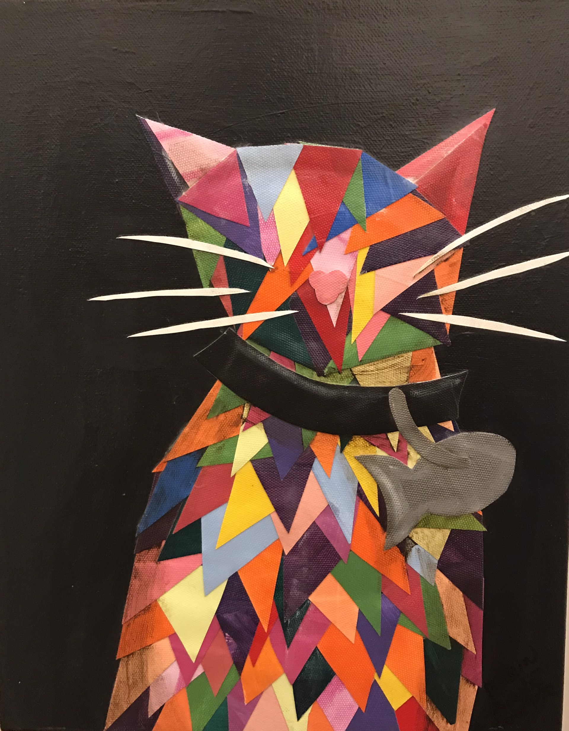 Rainbow Calico Cat by Robin Cooper Dare/Sandpiper Gallery