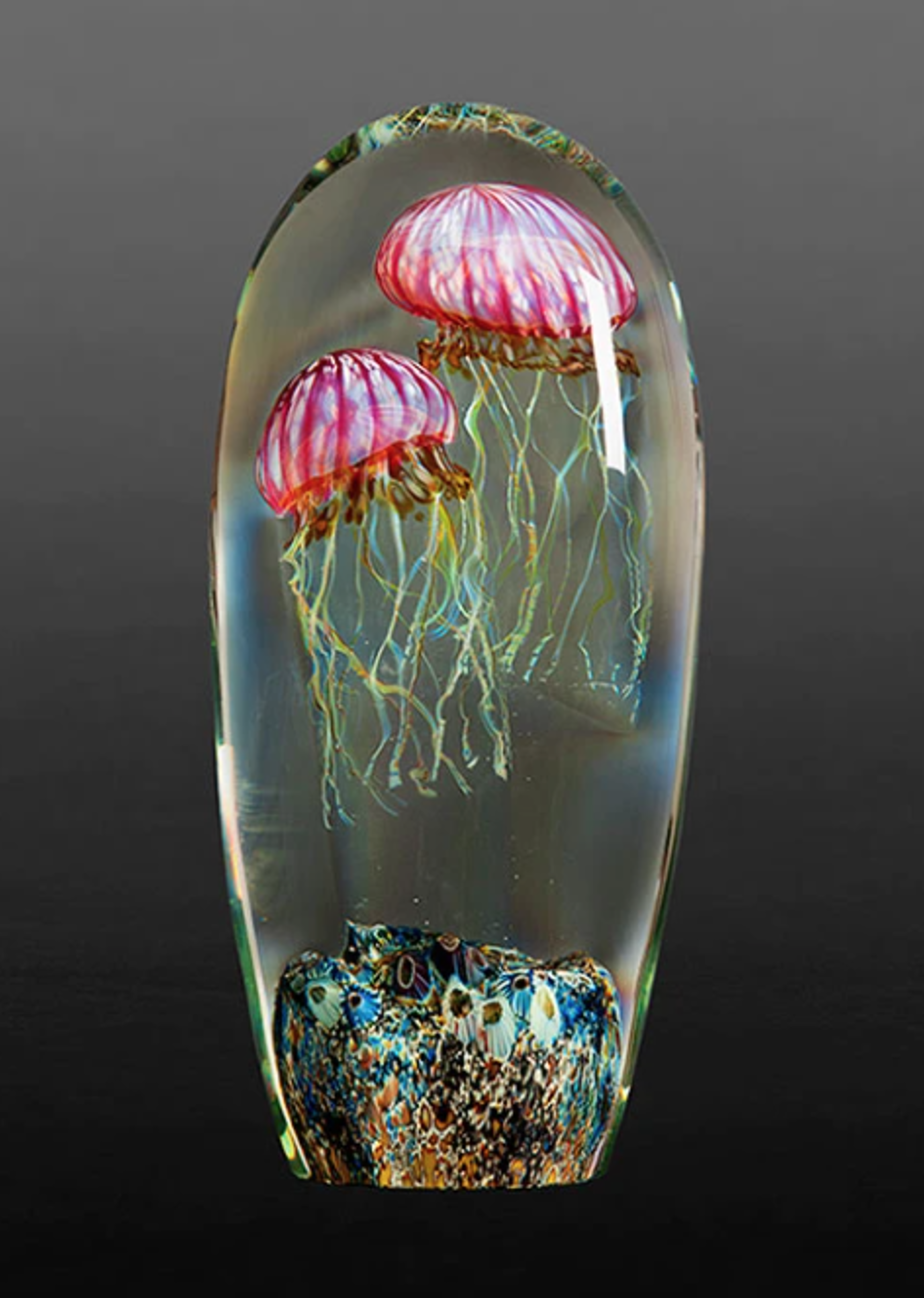 Double Gold Ruby Jellyfish by RICHARD SATAVA