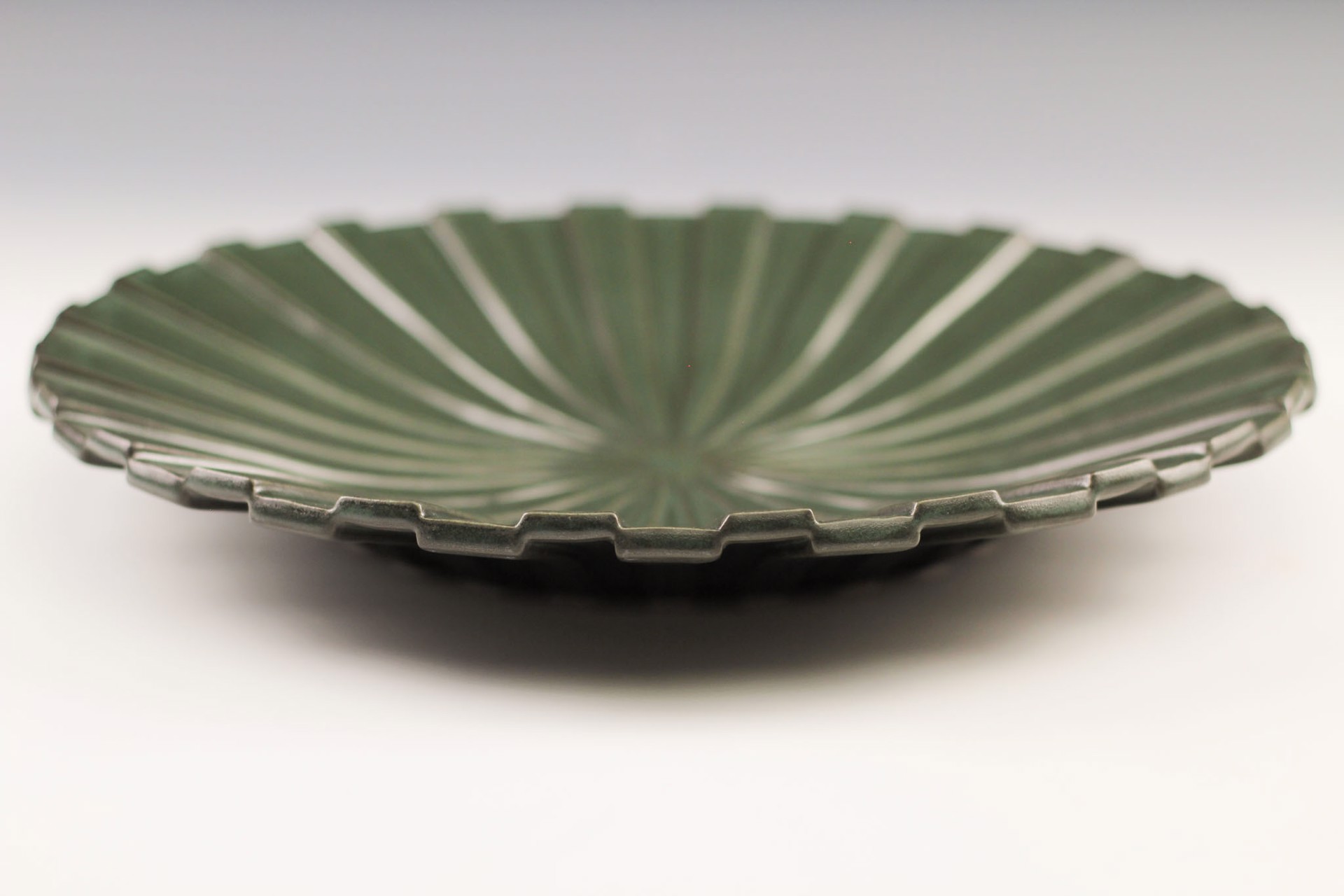 Staggered Lines Platter by Katie Bosley Sabin