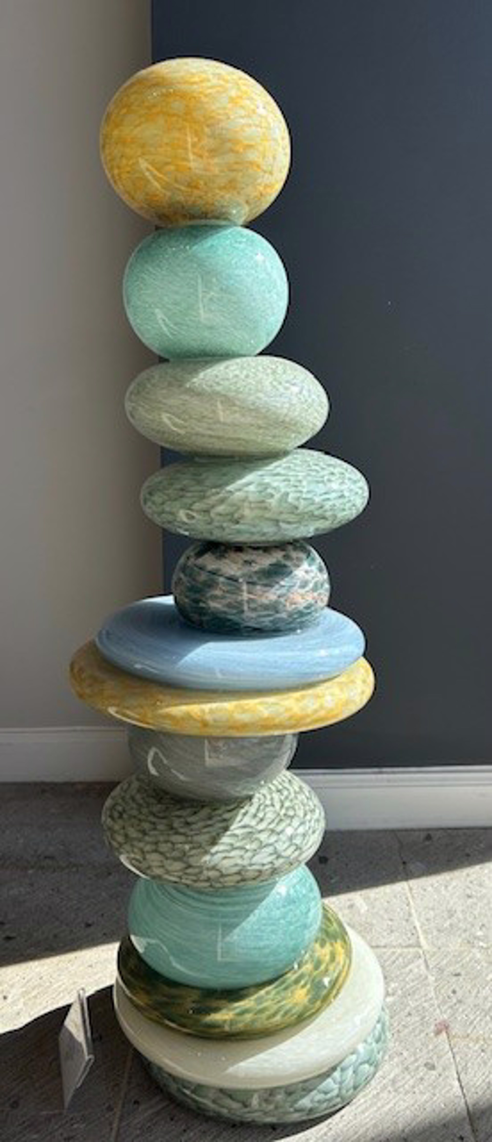 Pohacu Stacked Stones Grey (13) by Robert Madvin