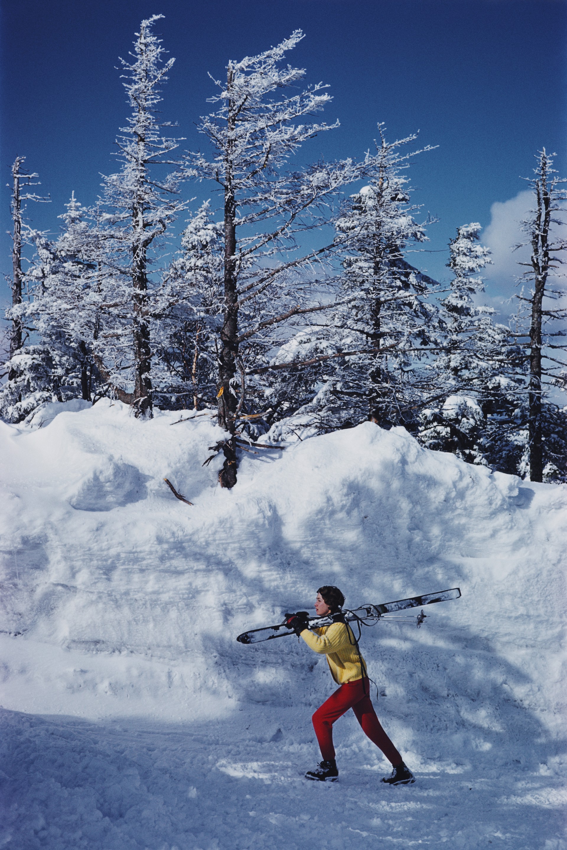 Skier In Vermont by Slim Aarons
