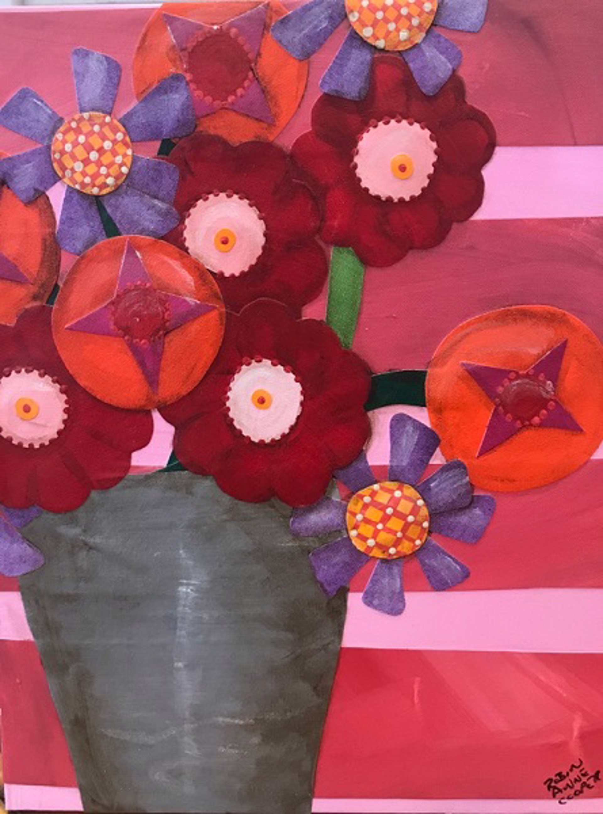 Flower Pot Collage Dare/Sandpiper Gallery