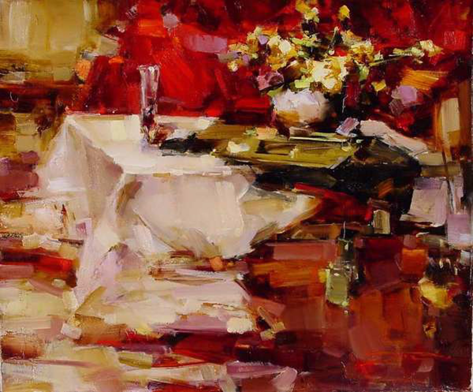 Still Life with Roses by Dmitri Podobedov