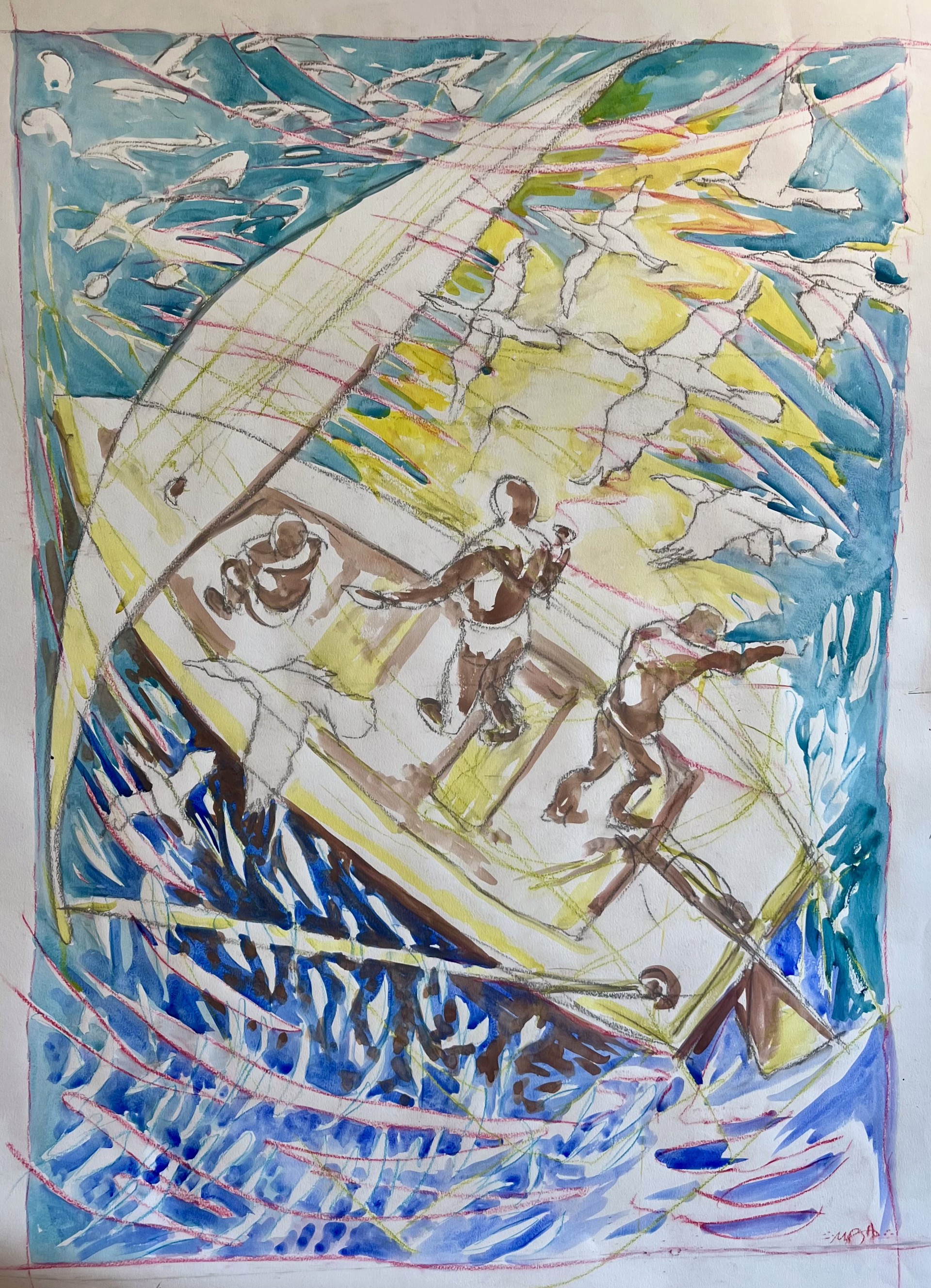 Sailboat Pelagos by Mark Adams