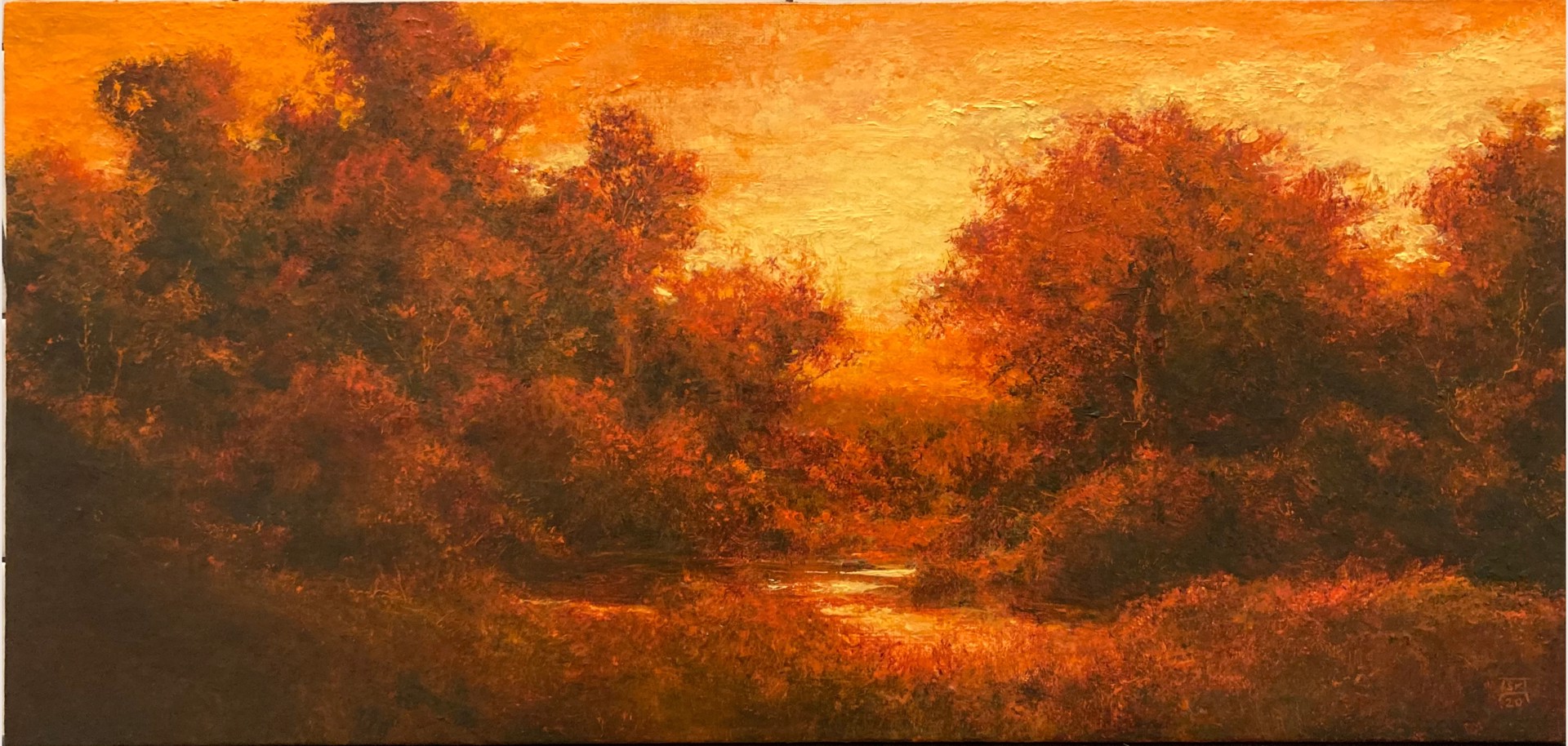 Sundown at Miller's Pond by Shawn Krueger