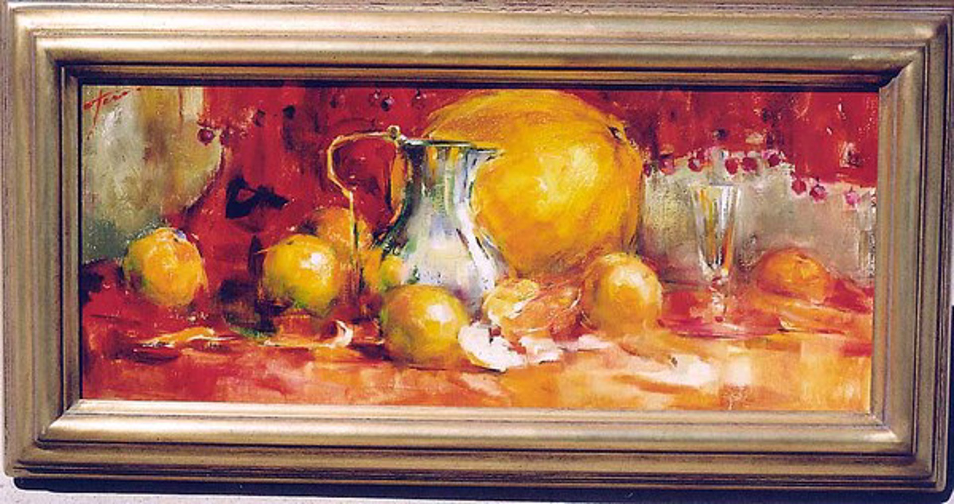 Oranges with Pitcher by Yana Golubyatnikova