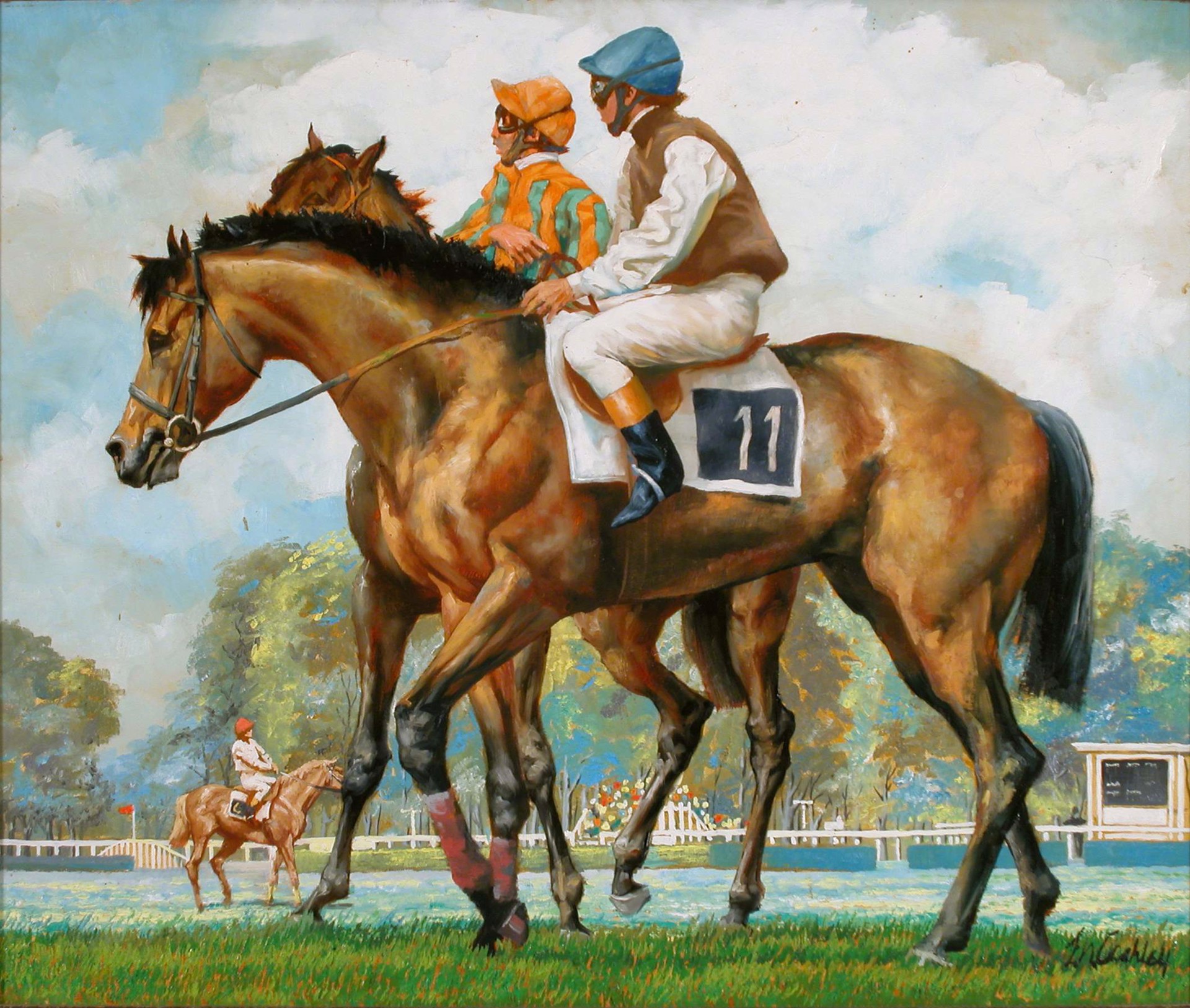 Auteuil: End of the Race (A6) by Frank N. Ashley
