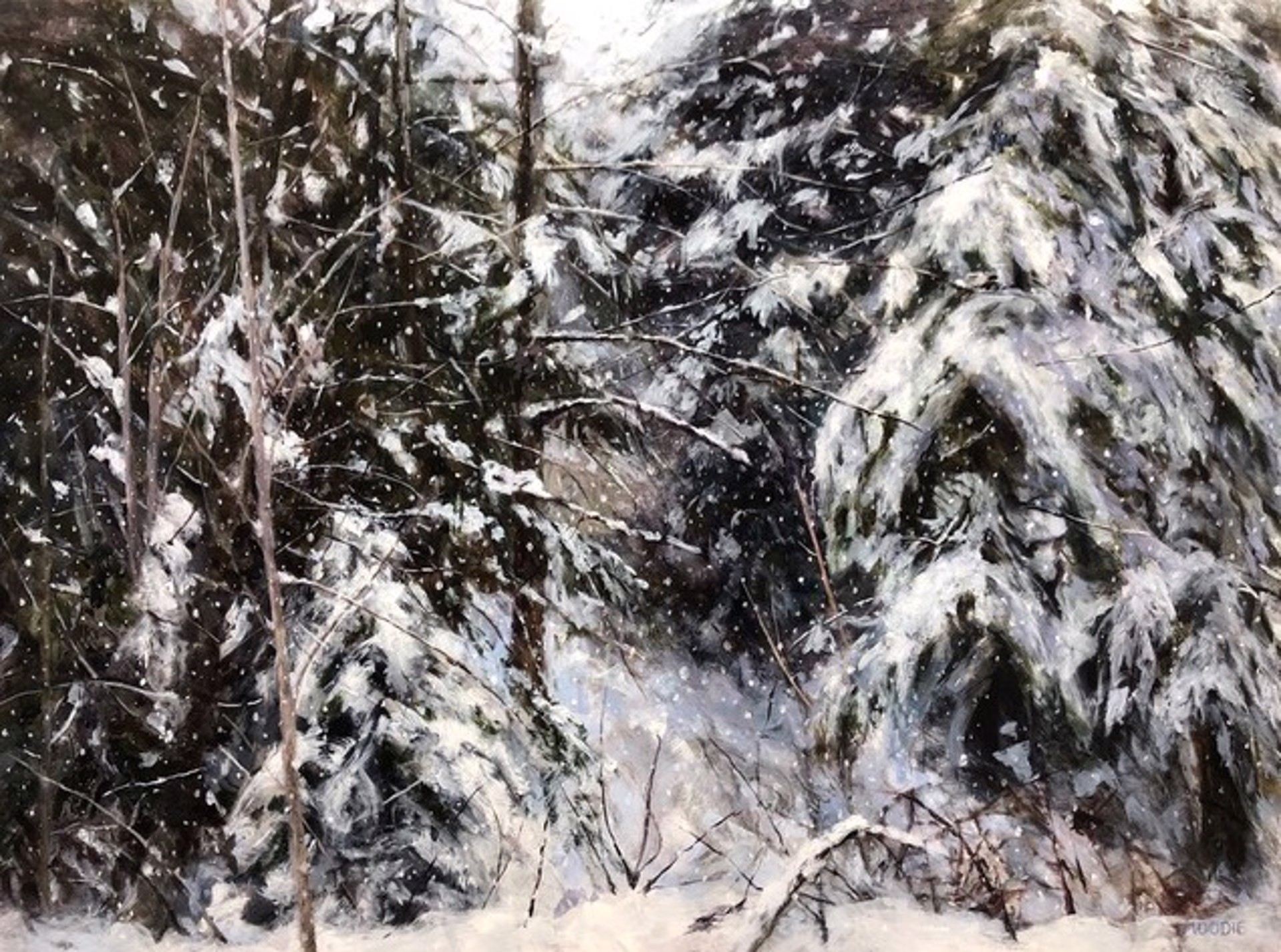 Snowy Woods by Doria Moodie