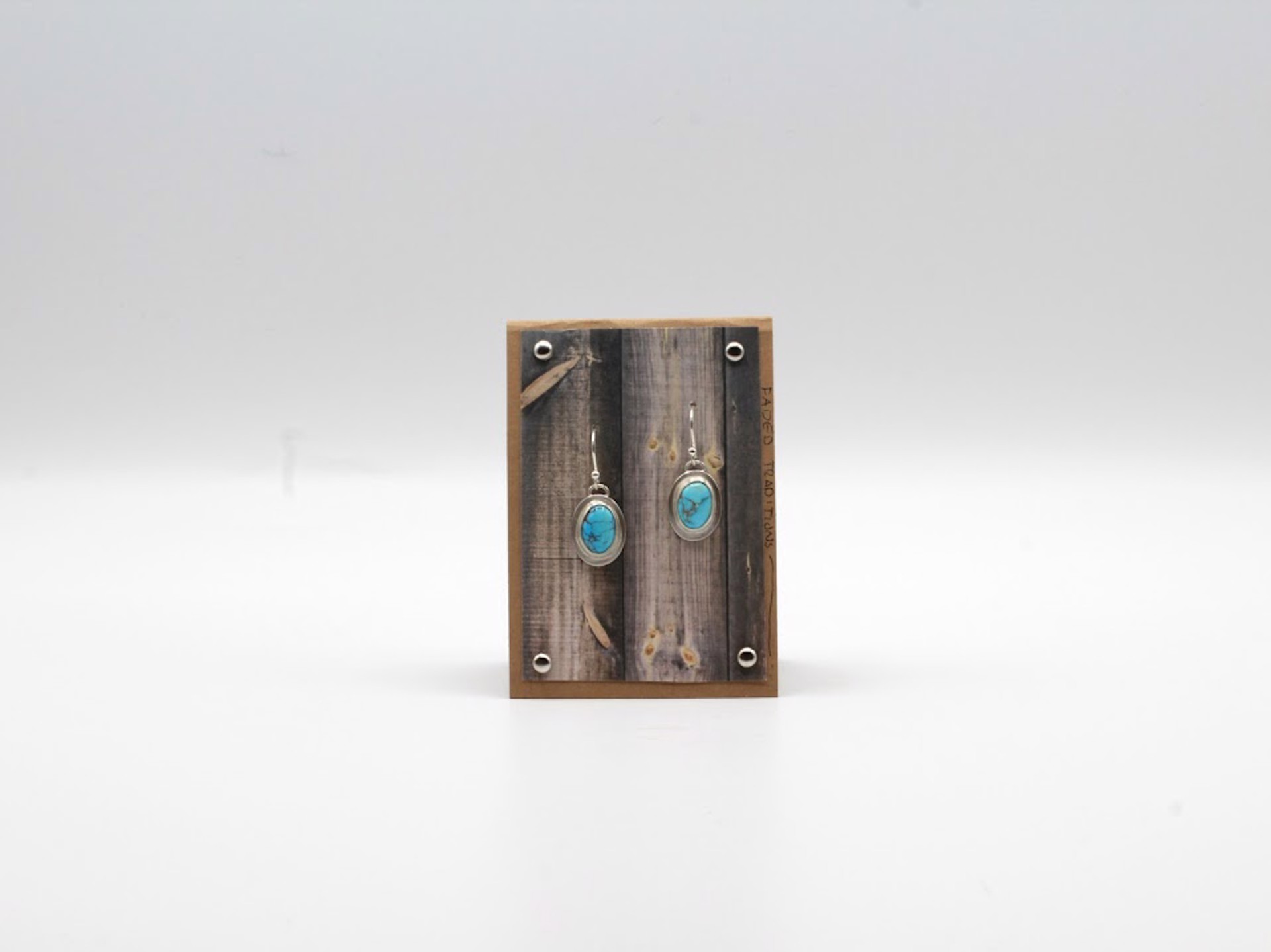 Egyptian Turquoise Sterling Silver Earrings by Ashley Hanna