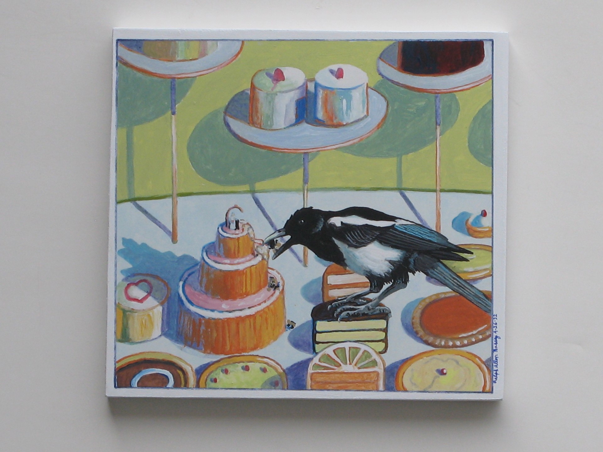 Magpies & Cakes offset #2 by Ralph Allen Massey