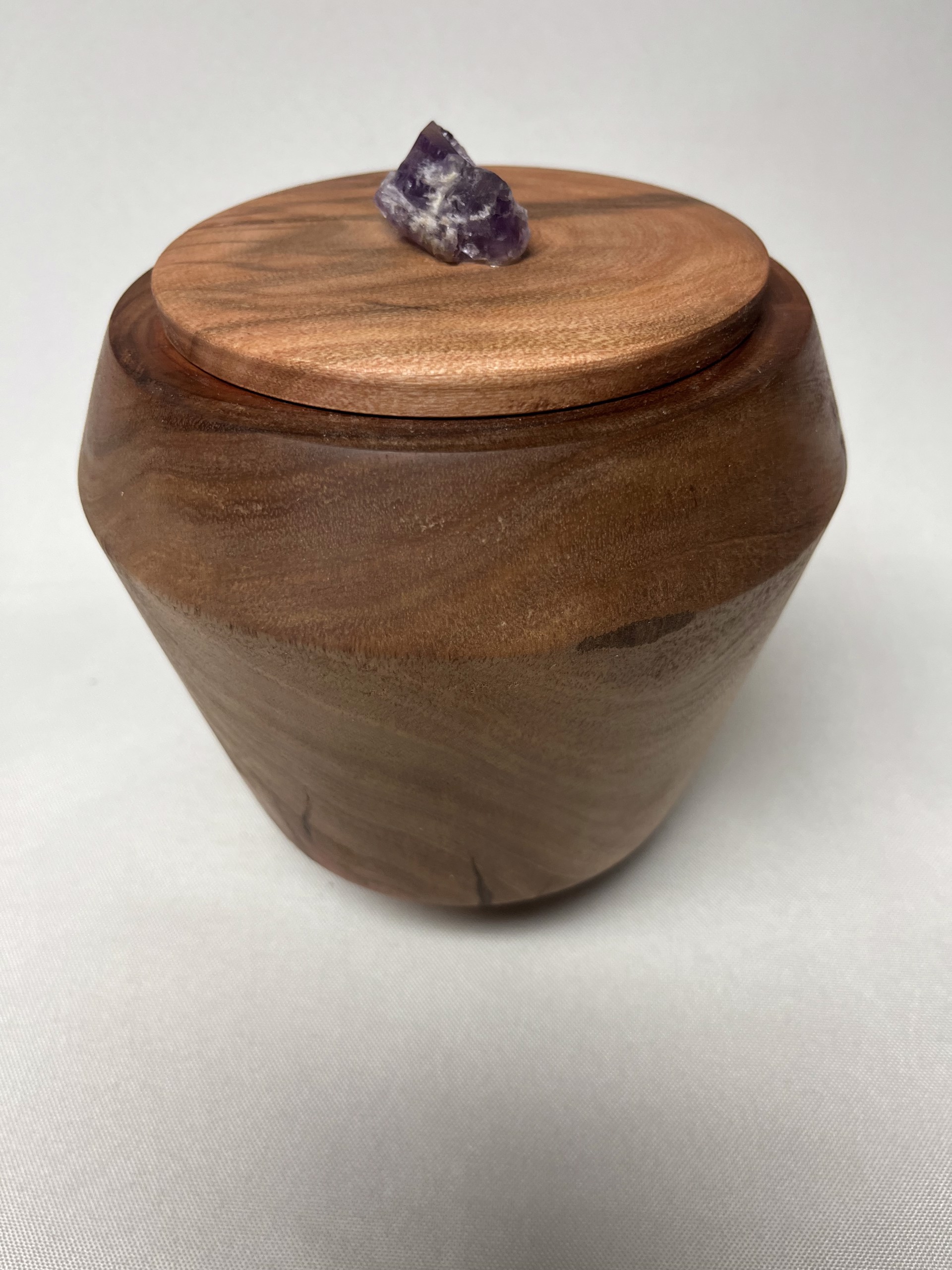 Turned Wood Jar W/Lid #23-34 by Rick Squires