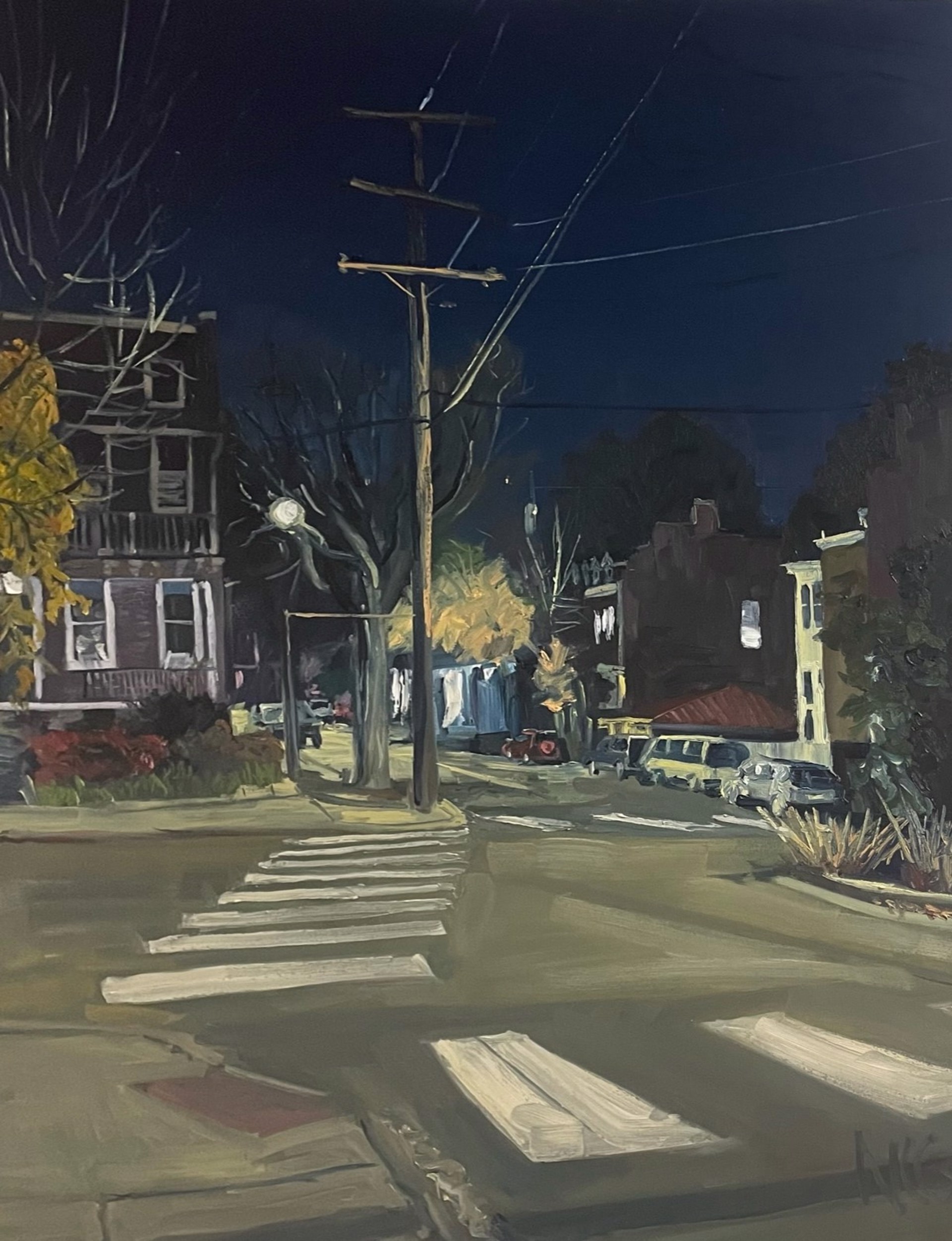 Nightime on Belmont by Natalie Colleen Gates