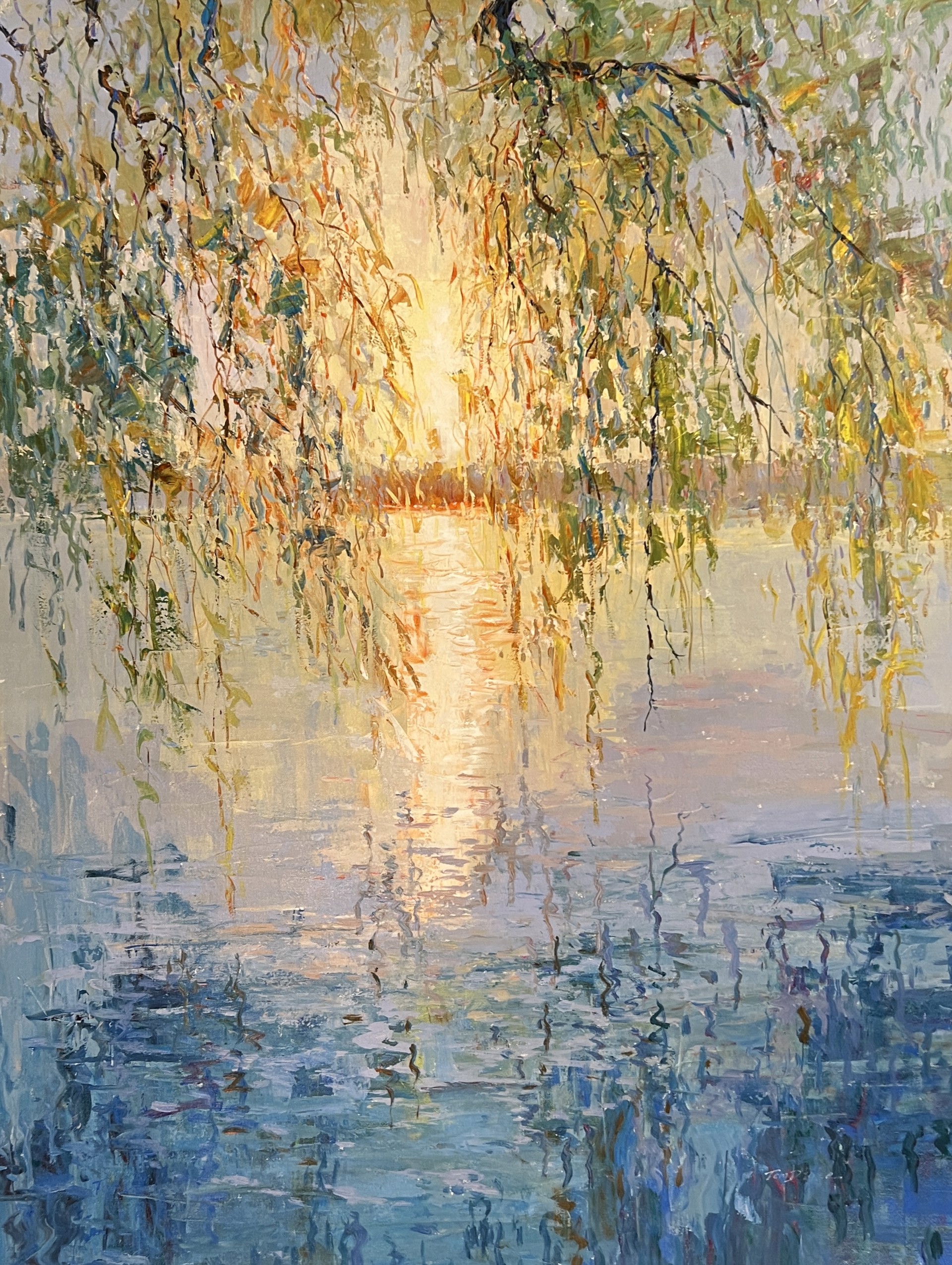 SUN THROUGH THE WILLOW by TOM DINTE