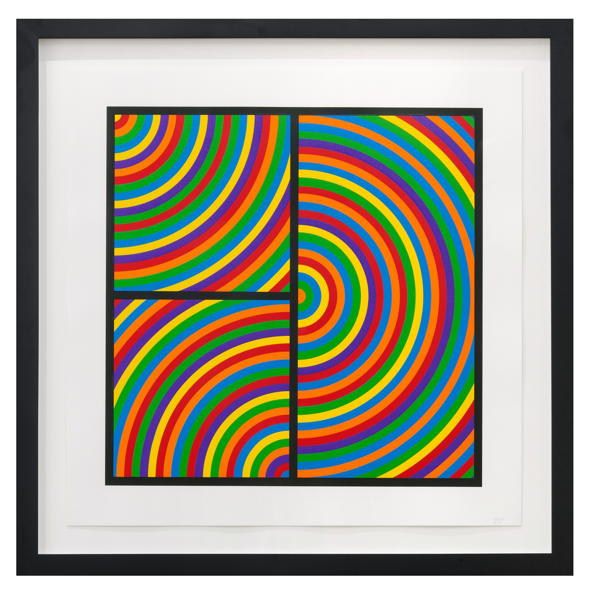 Color Bands, Plate #04 by Sol LeWitt