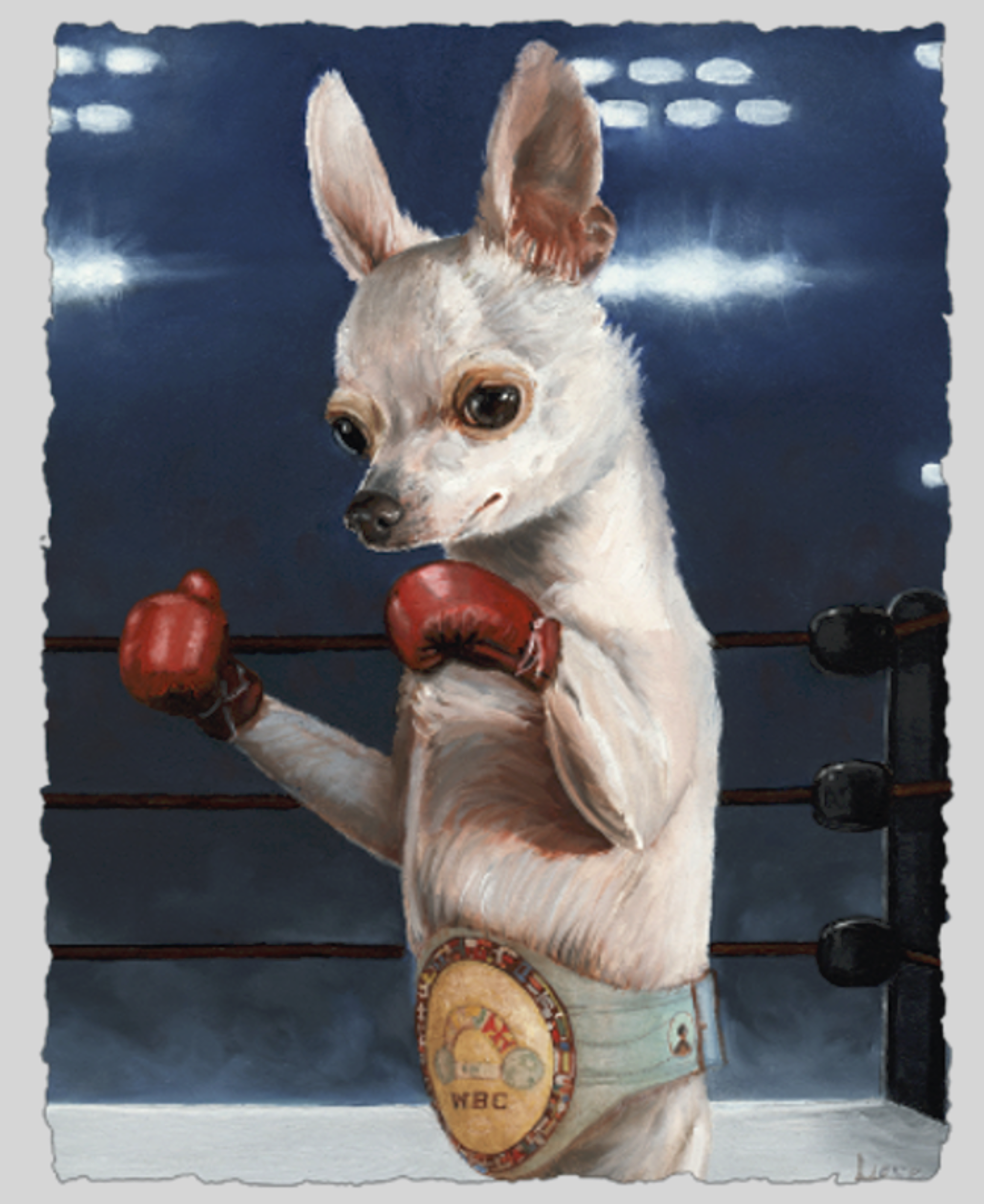 The Champ (Giclee on Deckled Paper) G.O. by Liese Chavez