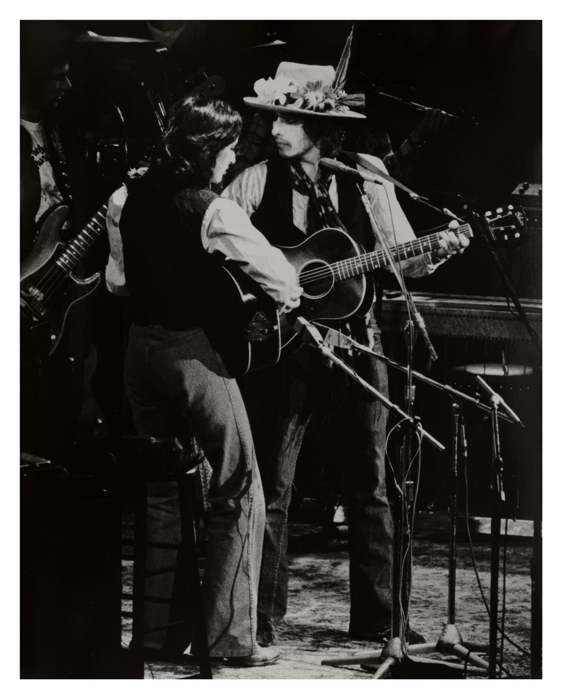 Bob Dylan and Joan Baez by Ron Galella