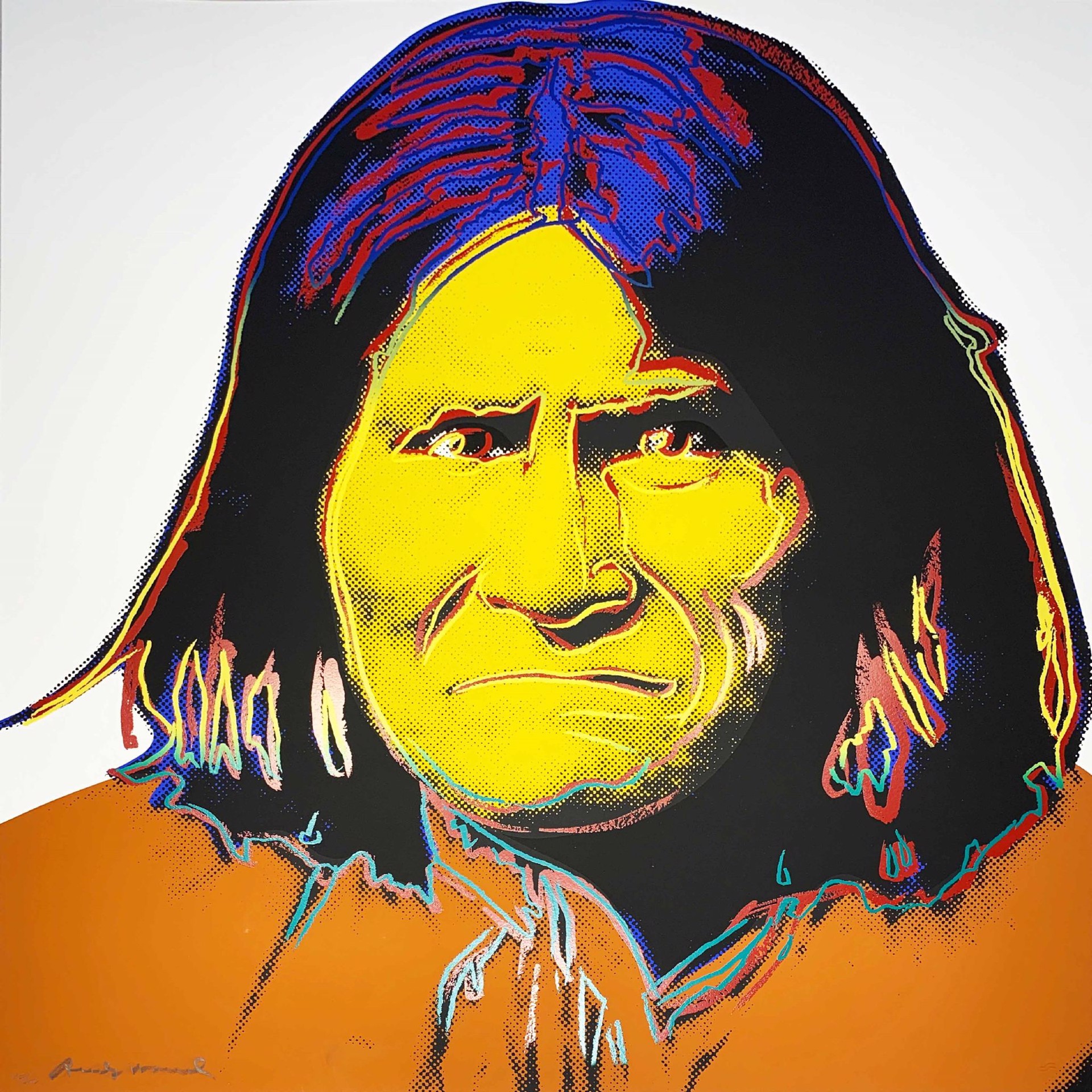 Cowboys and Indians: Geronimo, II.384 by Andy Warhol