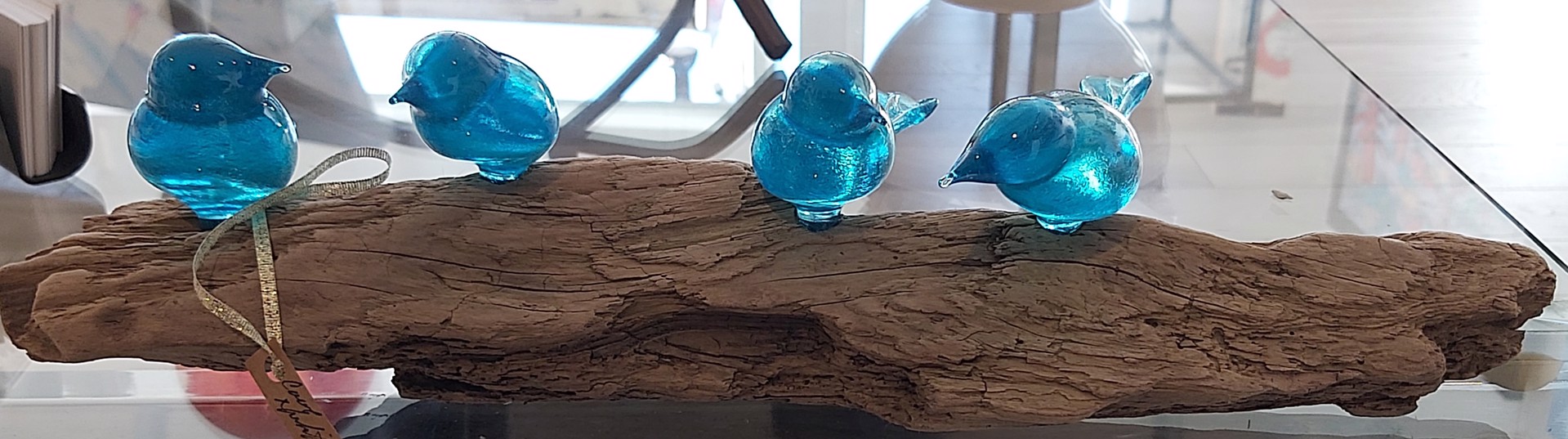 4 Copper Blue Birds - 202959 by Carol Nesbitt