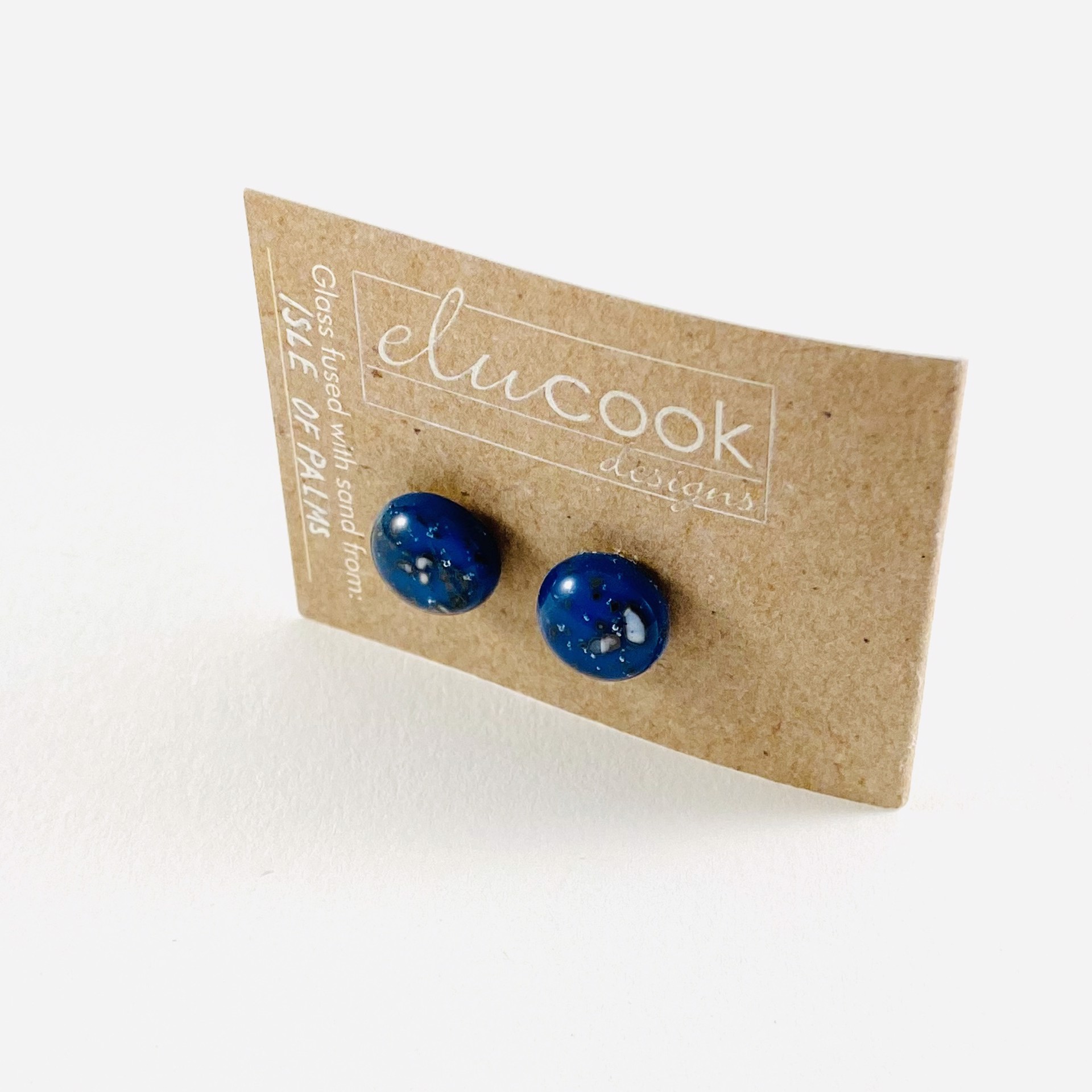 Button Earrings, 8l by Emily Cook
