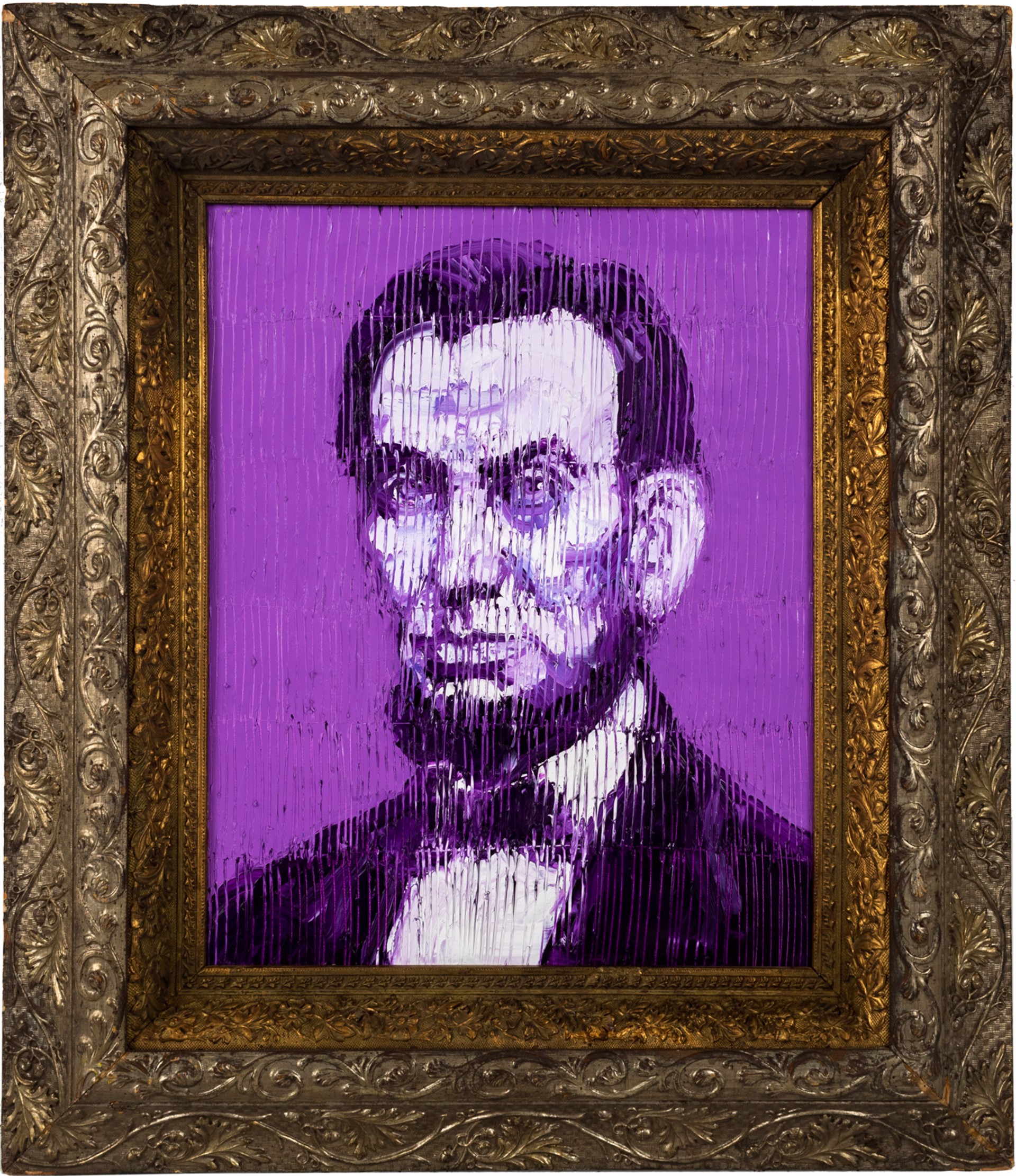 Purple Abe by Hunt Slonem