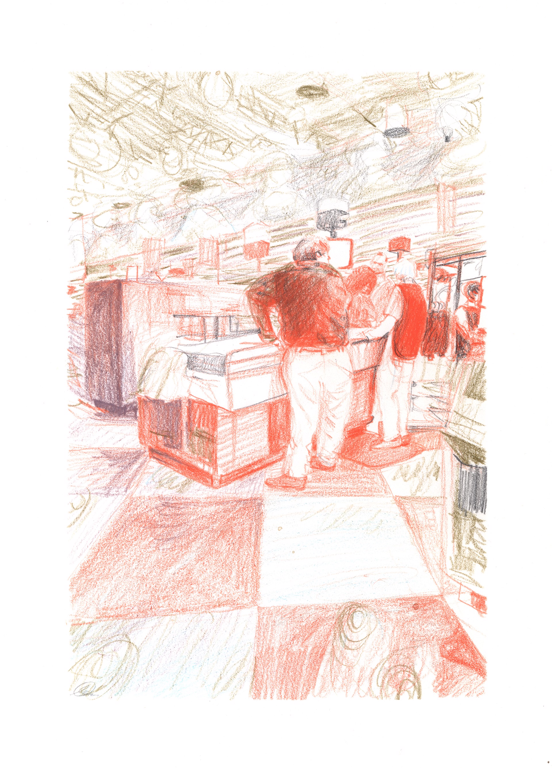 Marketplace/Cashier #13 by Eilis Crean