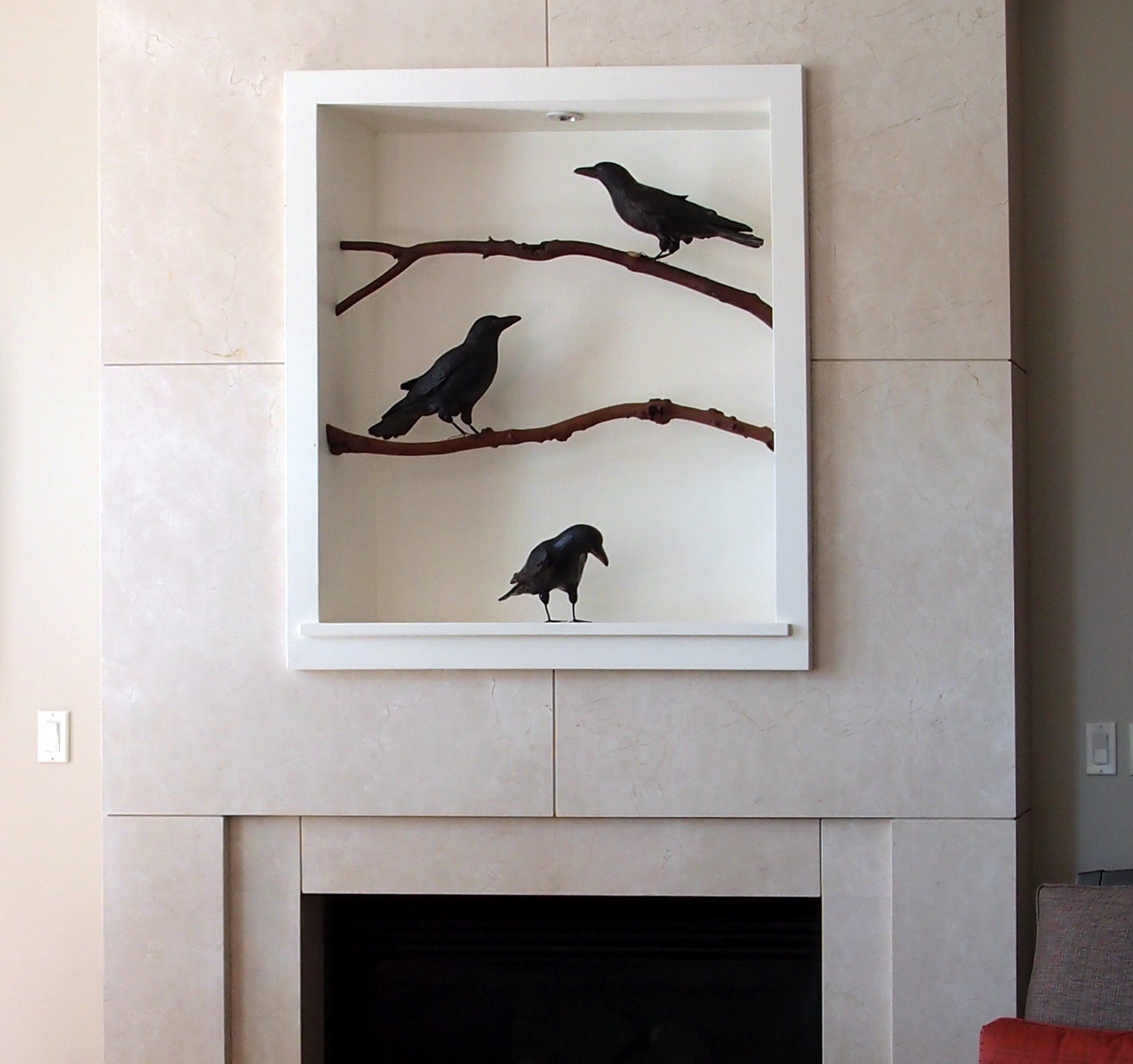 Three Crows by Elaine Hanowell