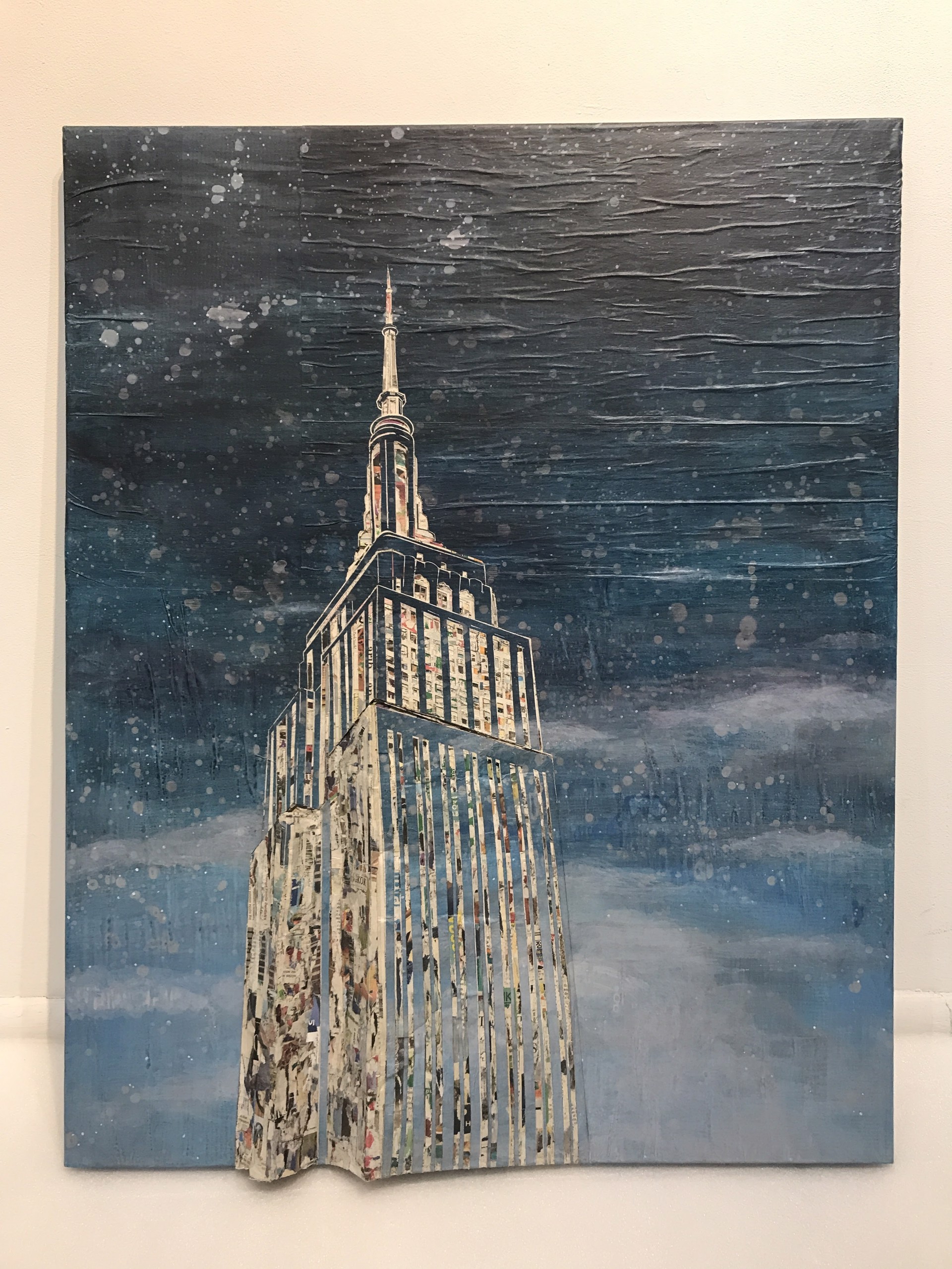 Empire State Building in the early evening by Yeji Moon