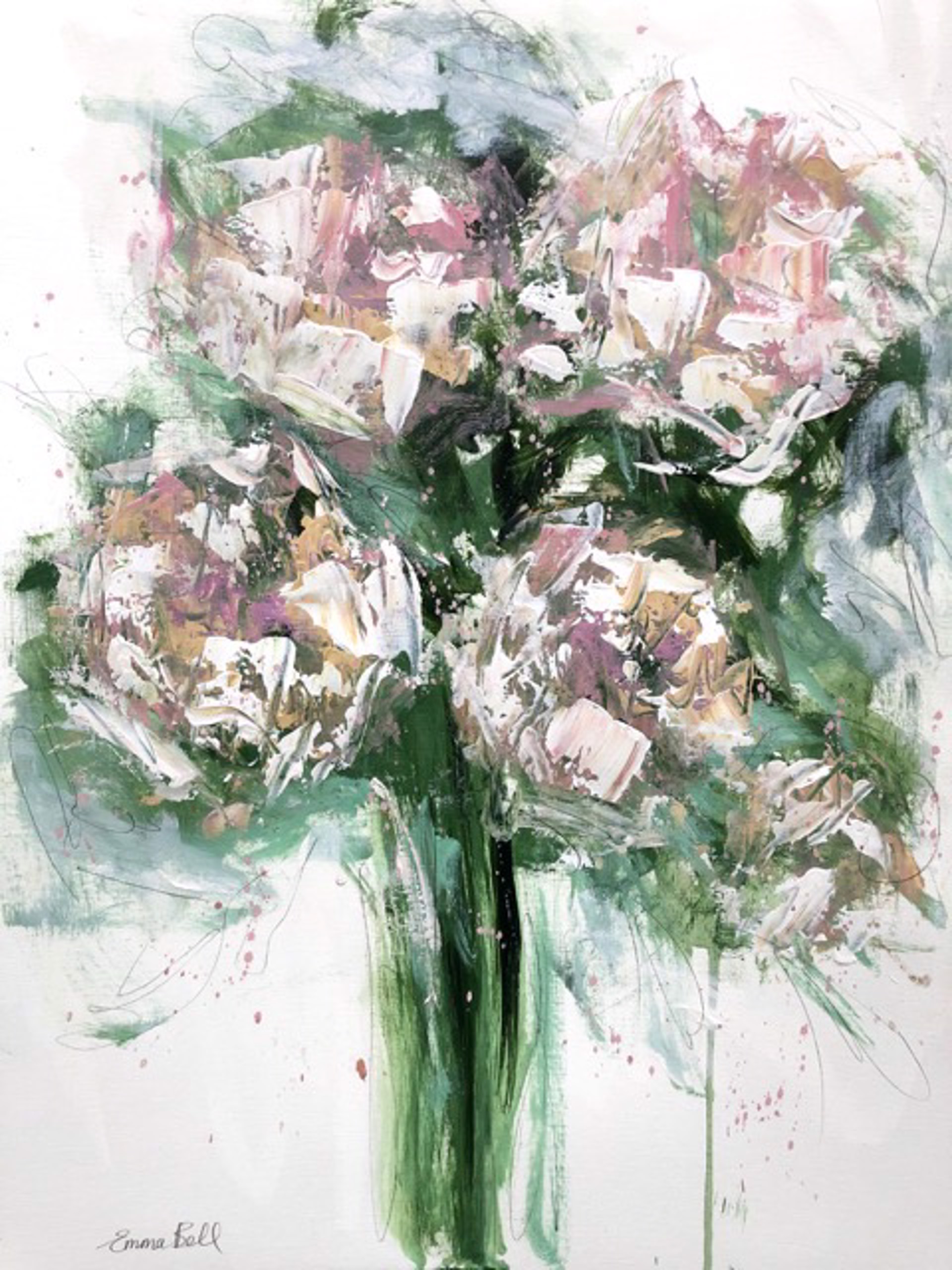 White Roses by Emma Bell