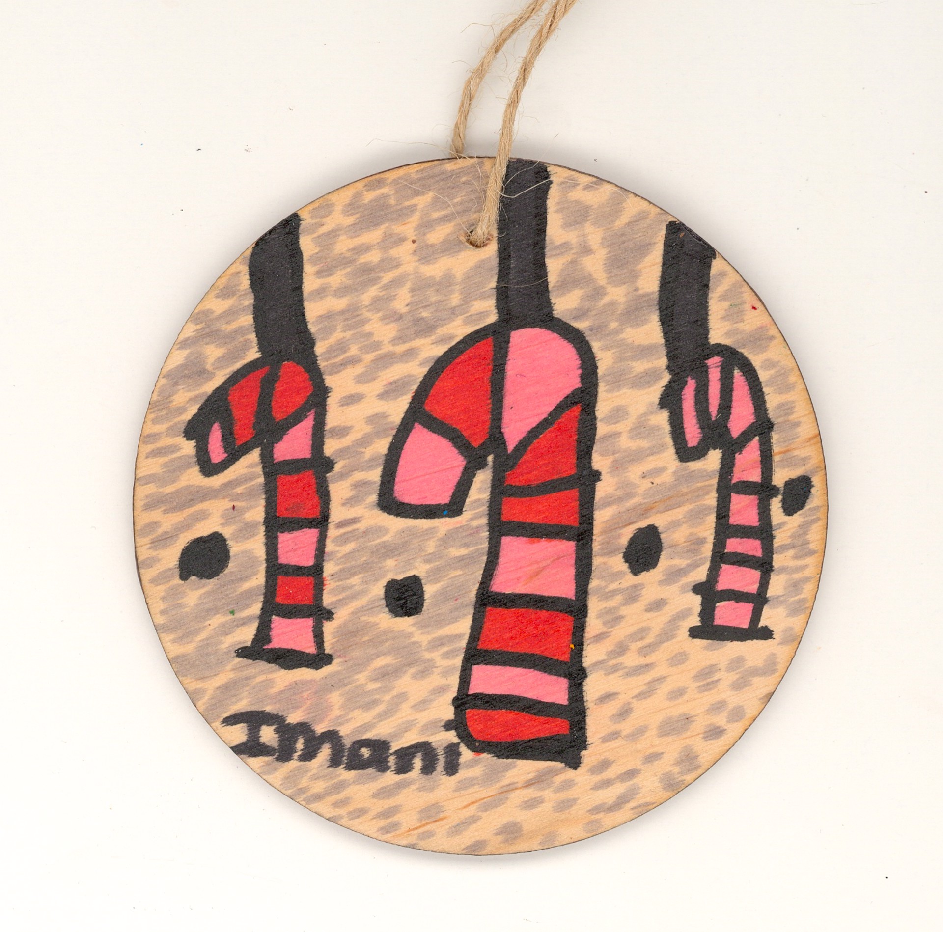 Tree/Candy Canes (ornament) by Imani Turner