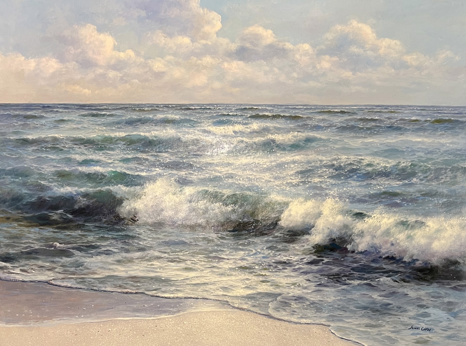 WALKING THE BEACH by JUNE CHOI